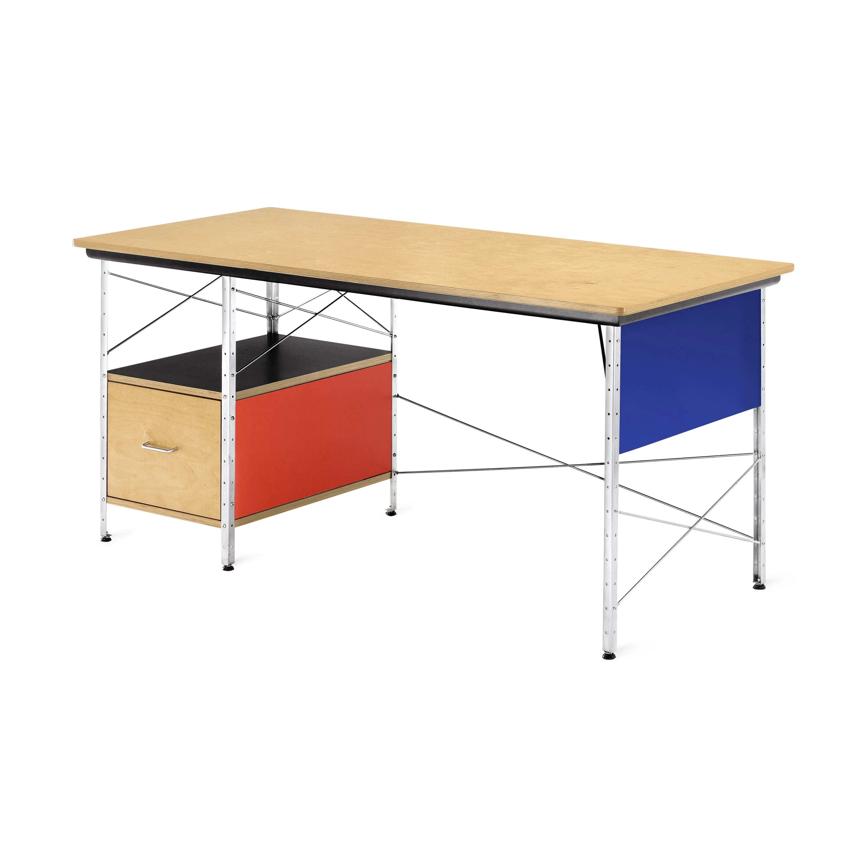 Eames Desk from Herman Miller - Red/ Blue - Image 10