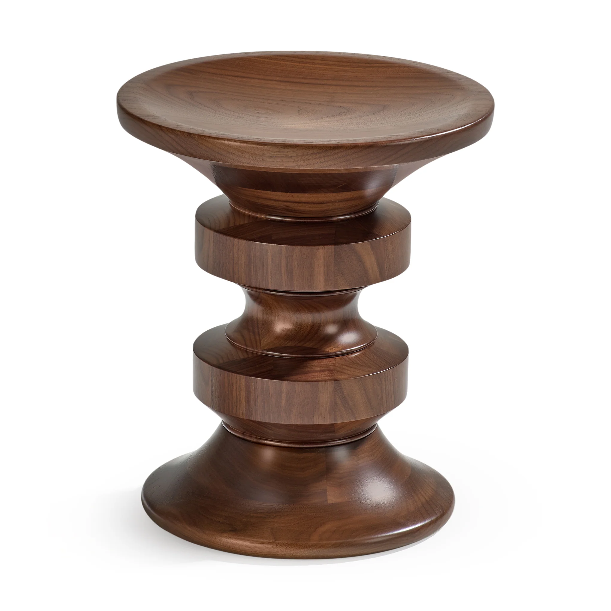 Eames® D Stool from Herman Miller - Walnut - Image 3