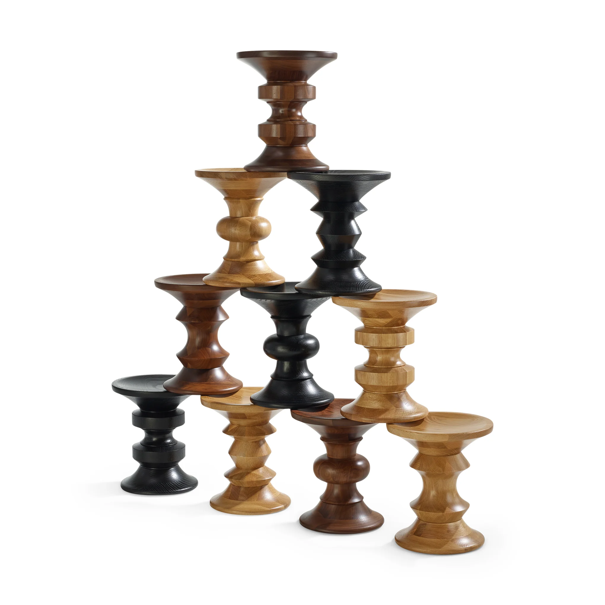 Eames® D Stool from Herman Miller - White Oak - Image 4