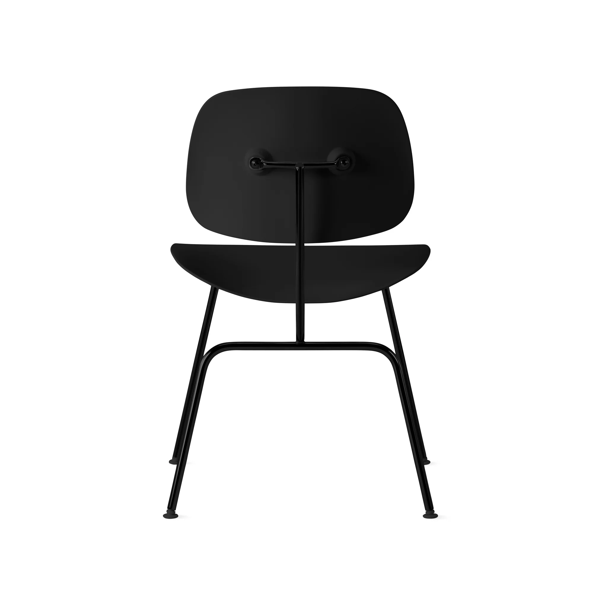 Eames EC-127 Molded Recycled Plastic Dining Chair from Herman Miller - Black/ Black - Image 5