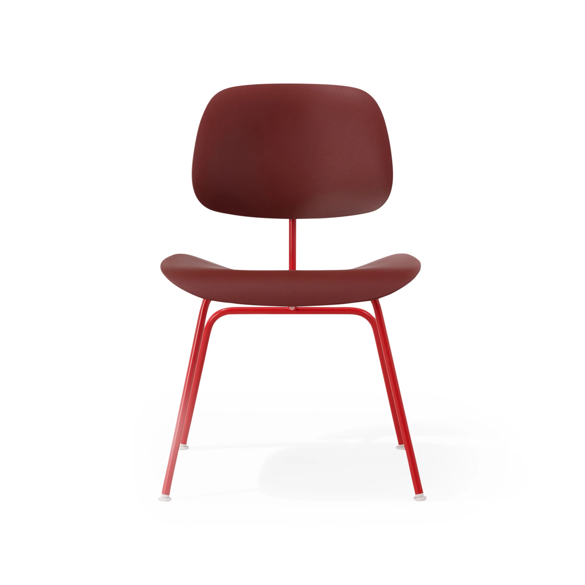 Eames EC-127 Molded Recycled Plastic Dining Chair from Herman Miller - Red/ Red - Image 3