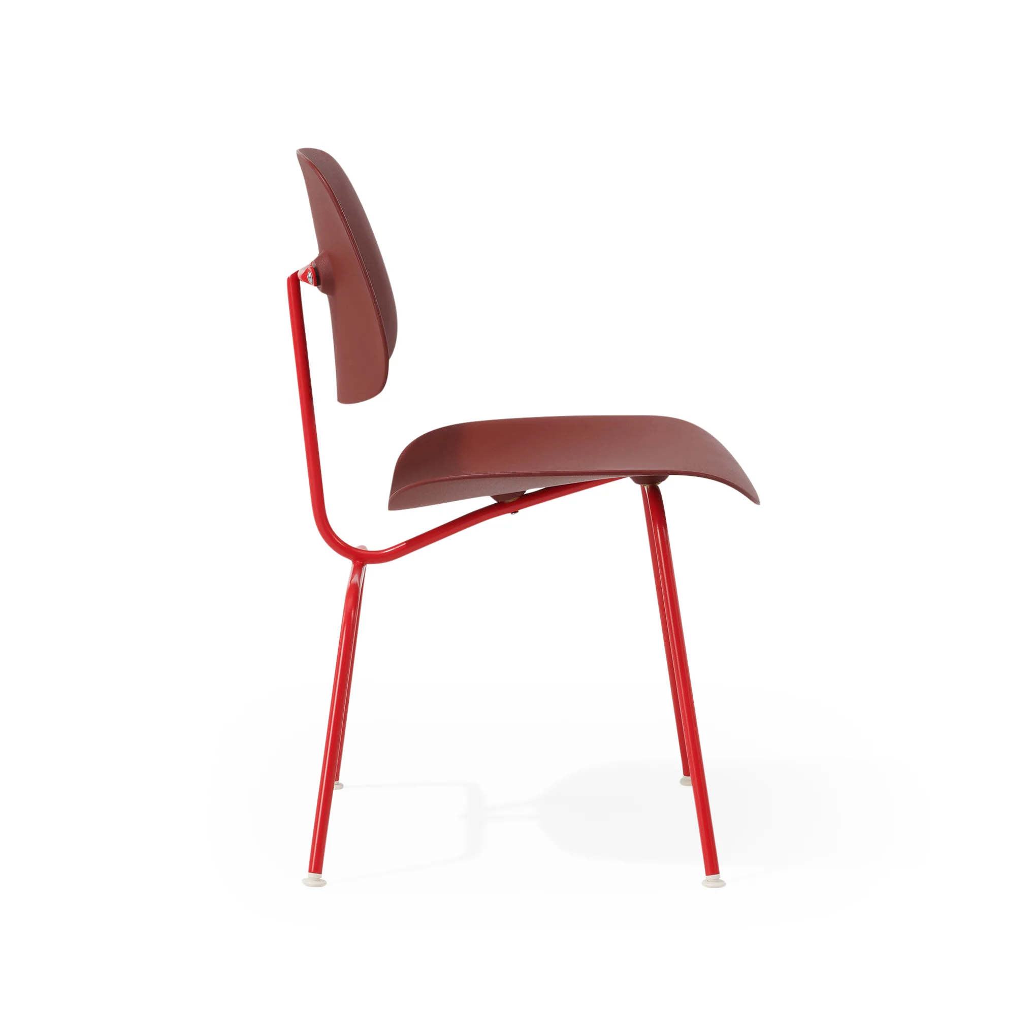 Eames EC-127 Molded Recycled Plastic Dining Chair from Herman Miller - Red/ Red - Image 4