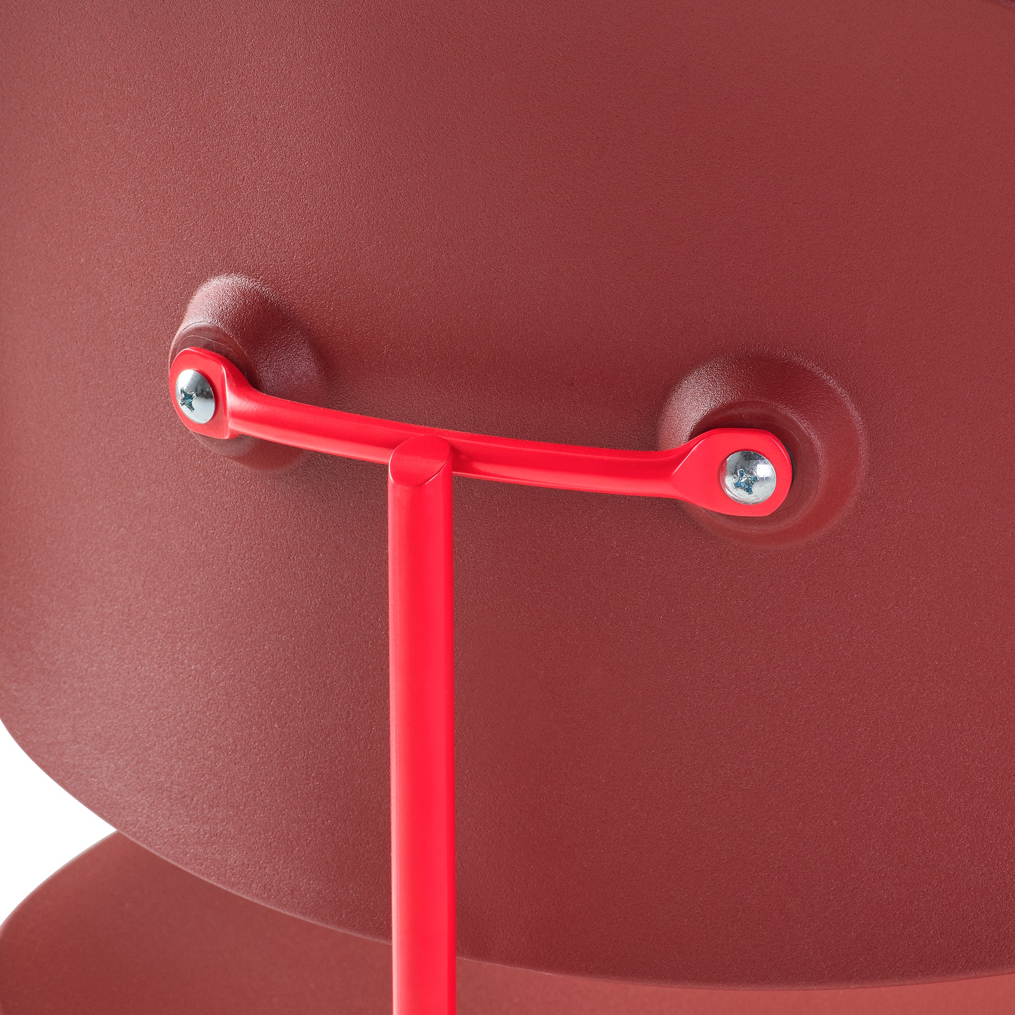 Eames EC-127 Molded Recycled Plastic Dining Chair from Herman Miller - Red/ Red - Image 6