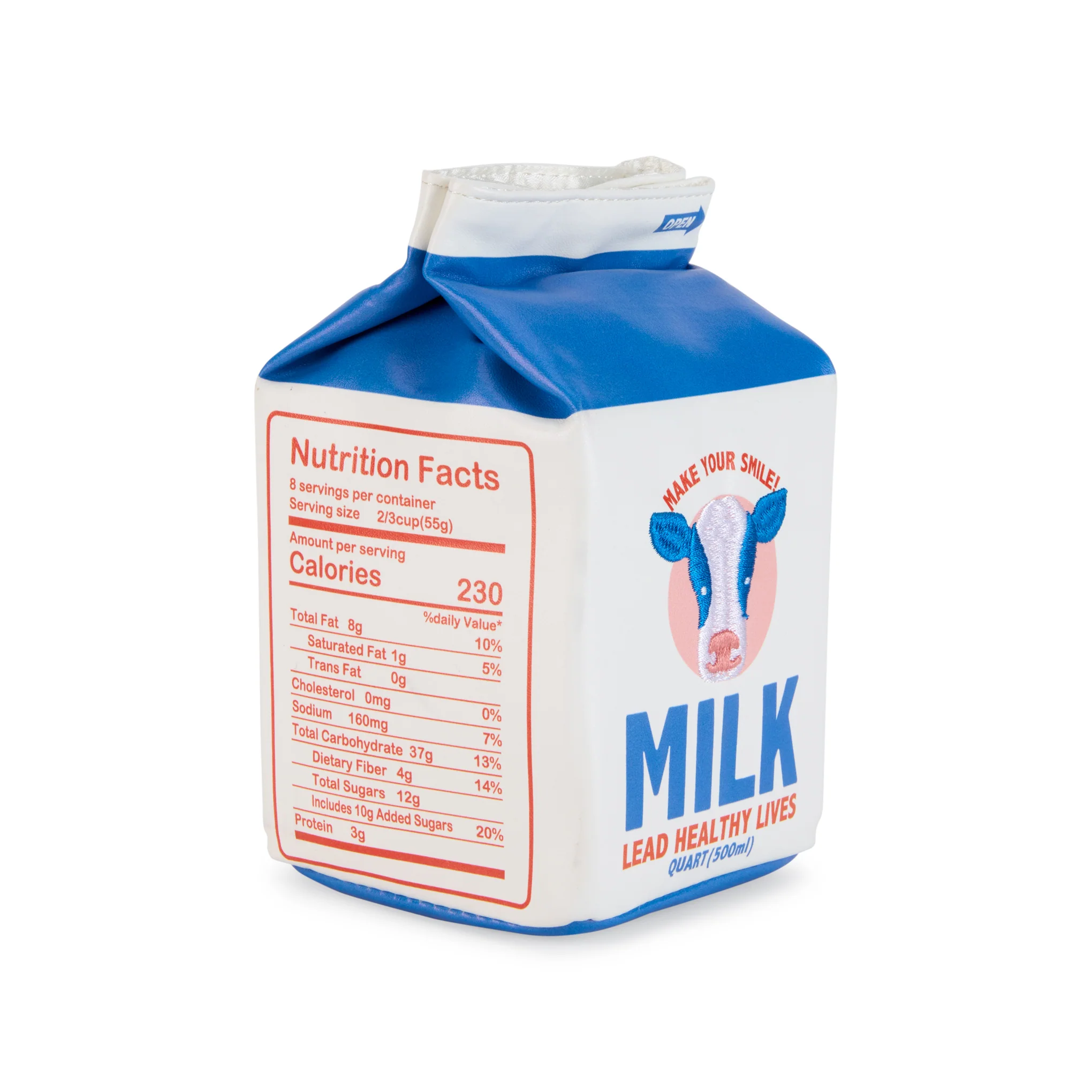 Embroidered Drink Carton Pouch - Milk - Image 3