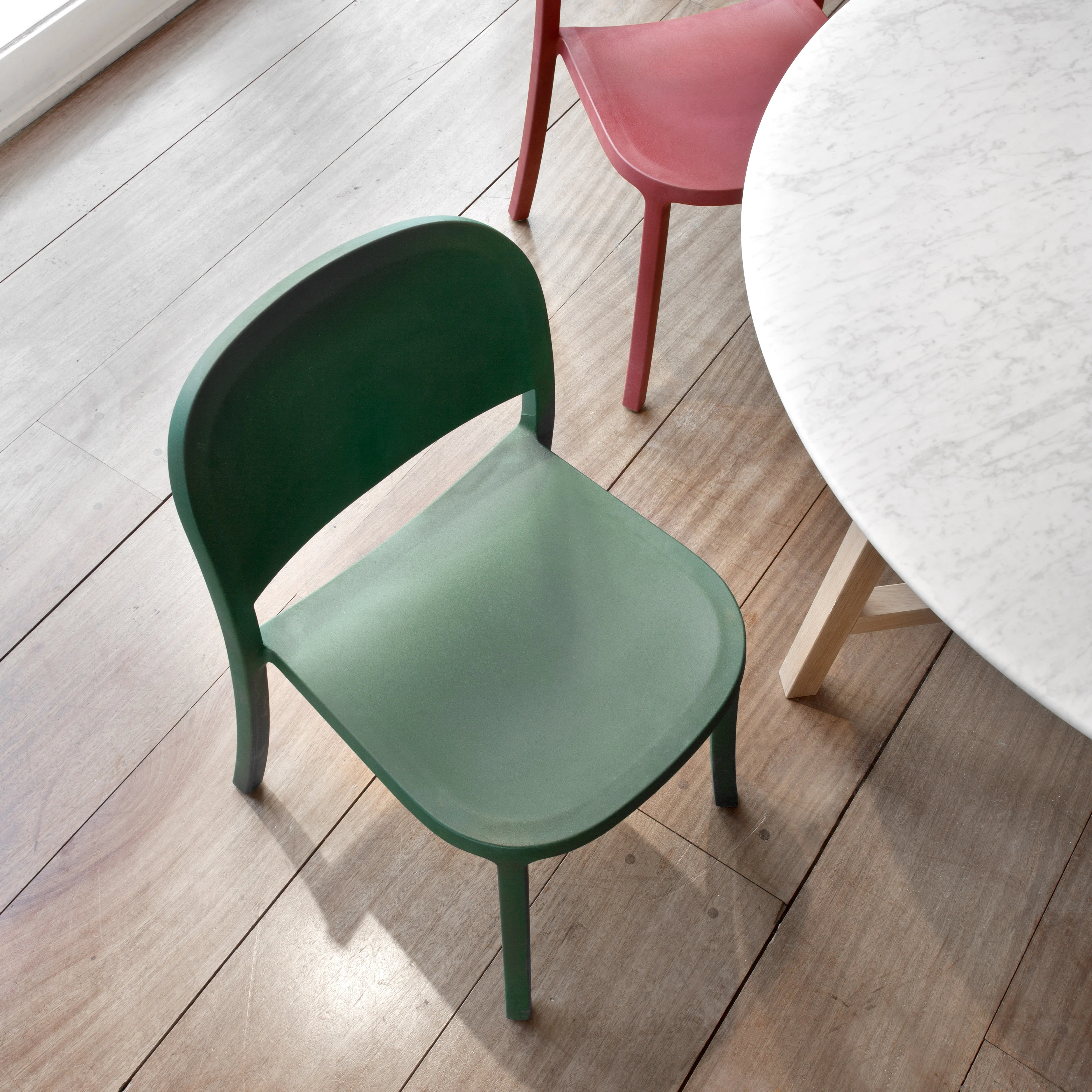 Emeco 1 Inch Reclaimed Stacking Chair - Blue - Image 12