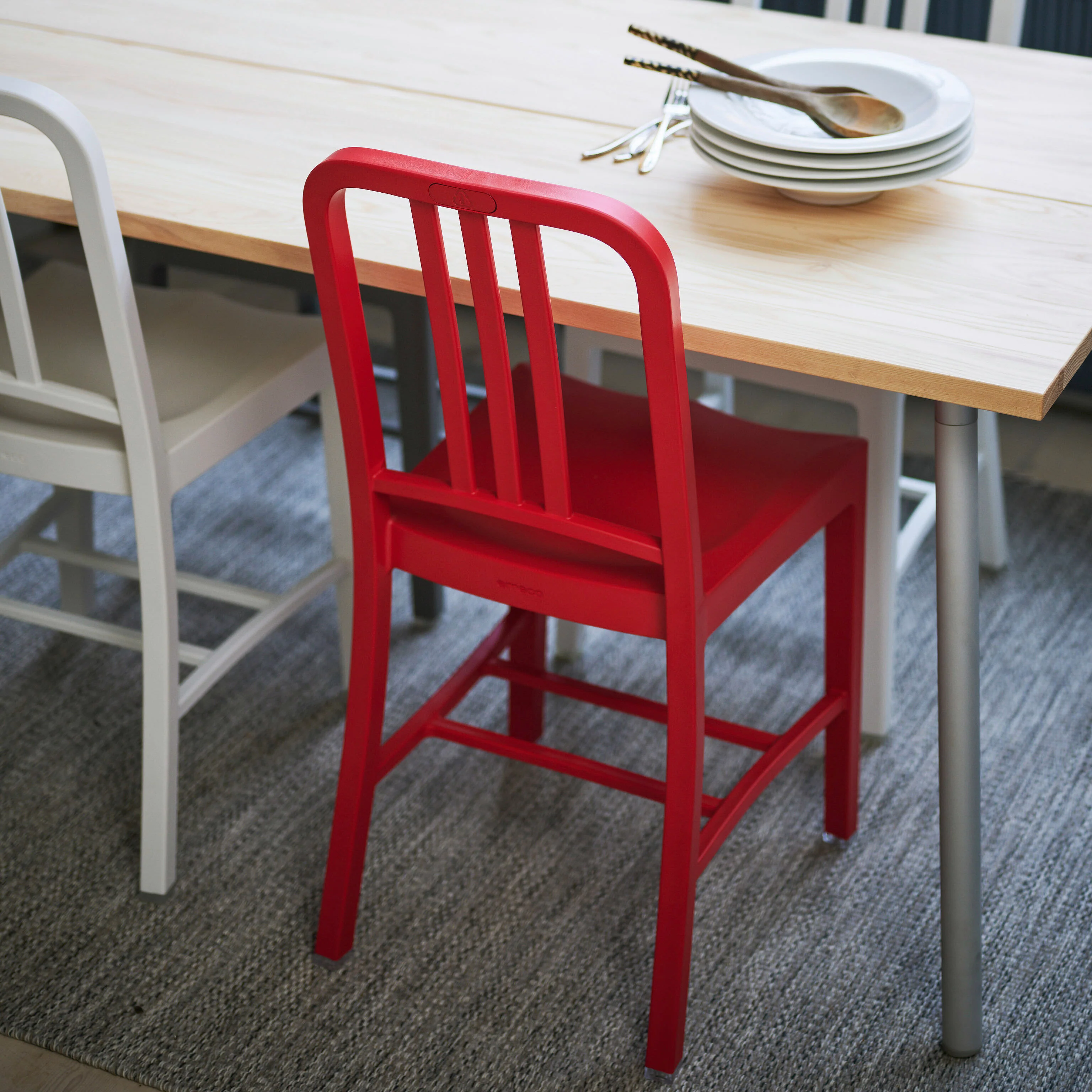 Emeco 111 Navy® Chair - Red - Image 4