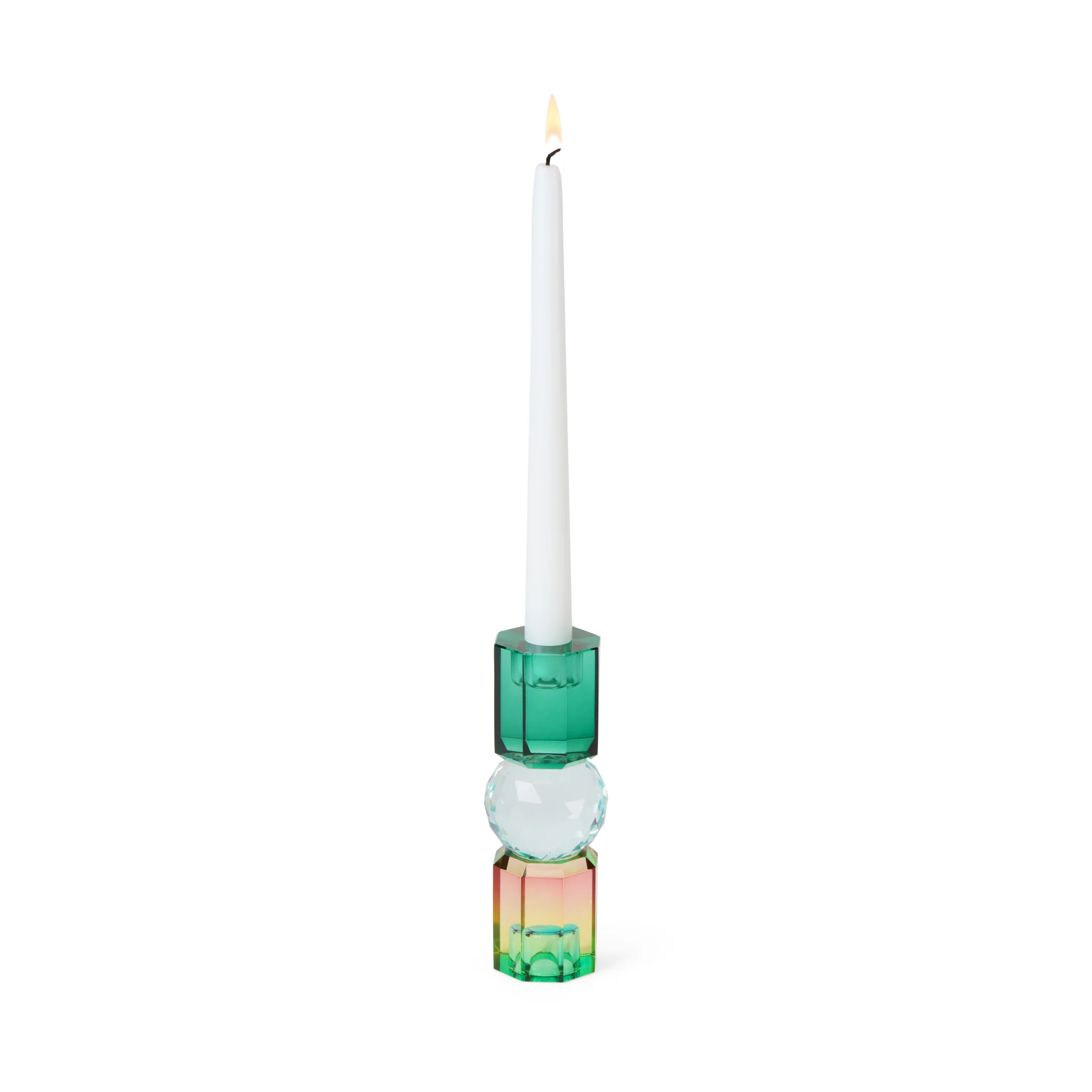 Faceted Crystal Candle Holder - Multi - Image 7