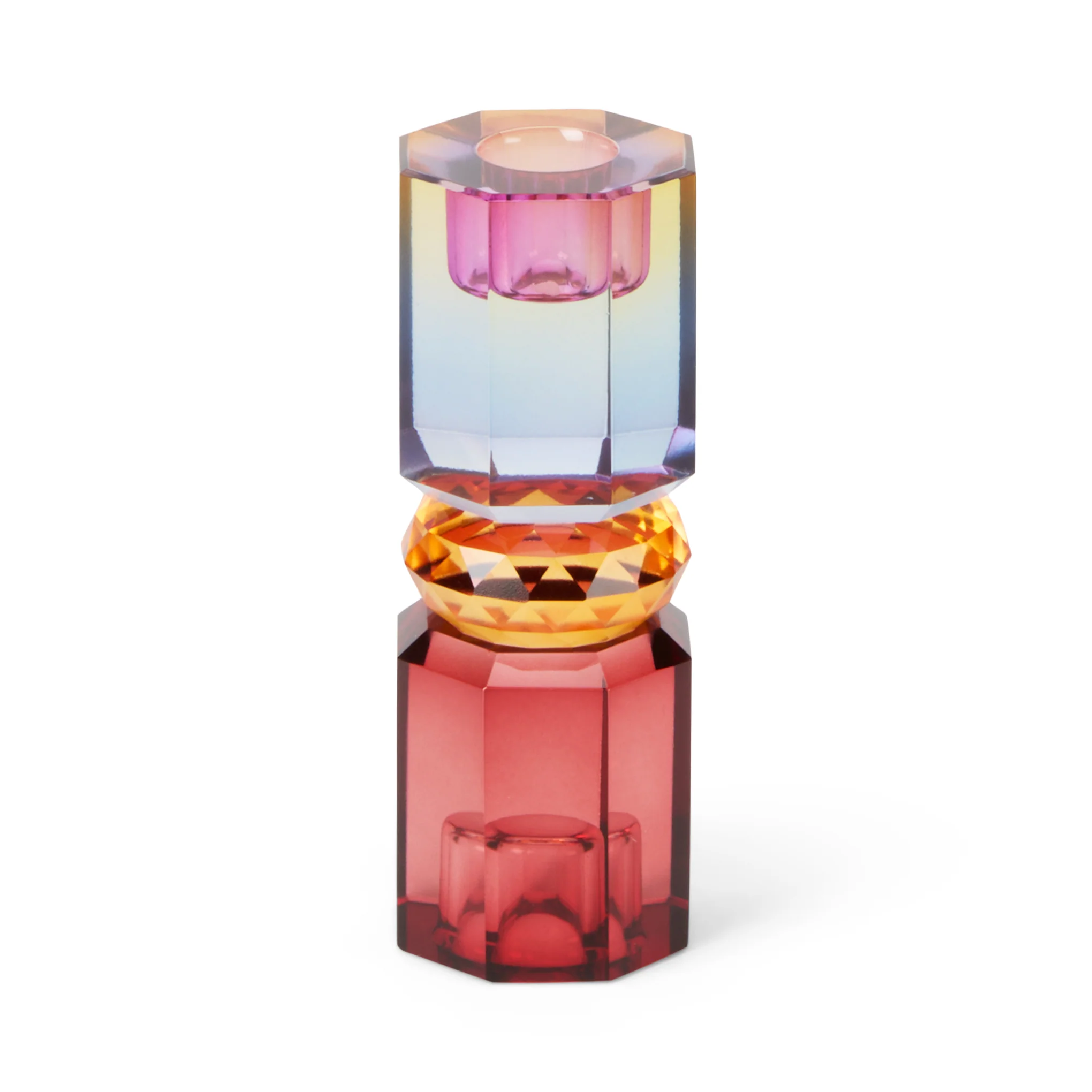 Faceted Crystal Candle Holder - Multi - Image 8