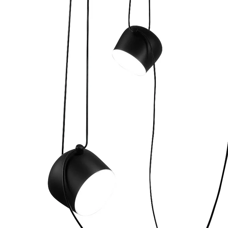 Flos AIM Pendant Light, Set of 3 - Black