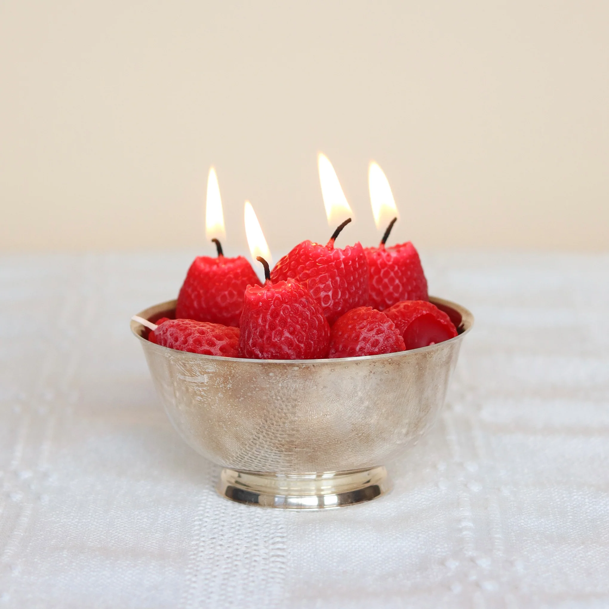 Fruit Beeswax Party Candles - Red - Image 8