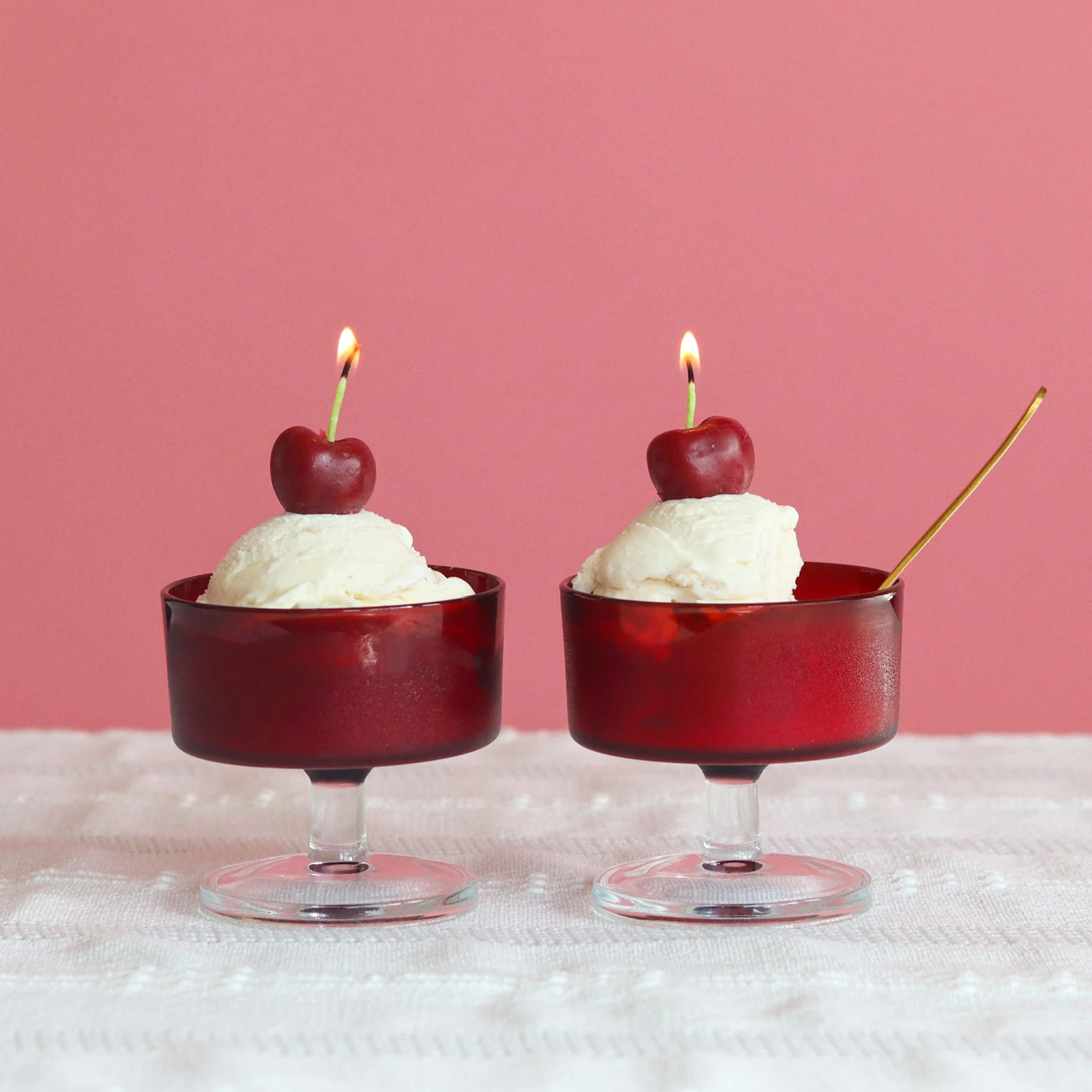 Fruit Beeswax Party Candles - Red - Image 9