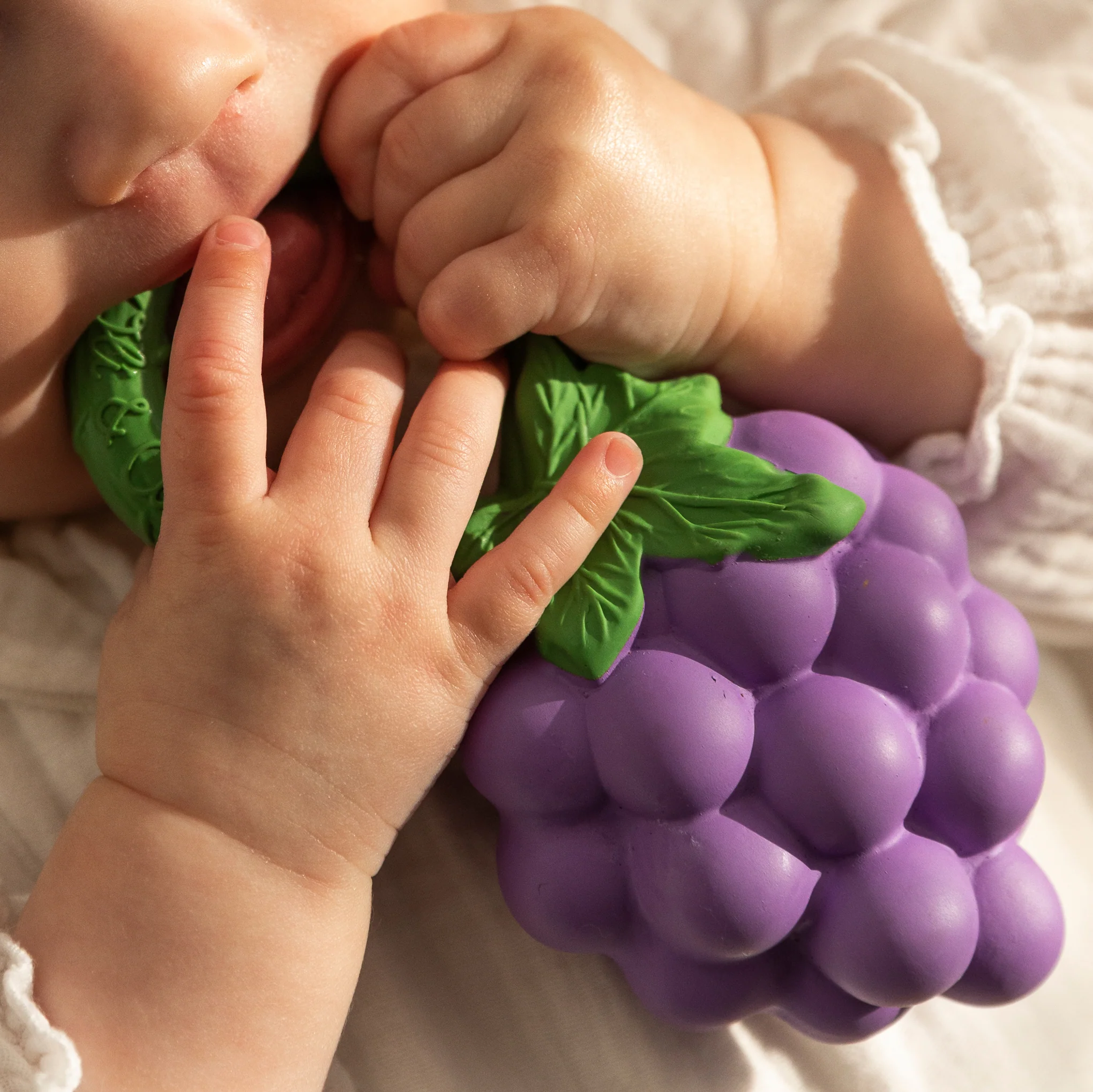 Fruit & Veggie Rattle Toy - Grapes - Image 2