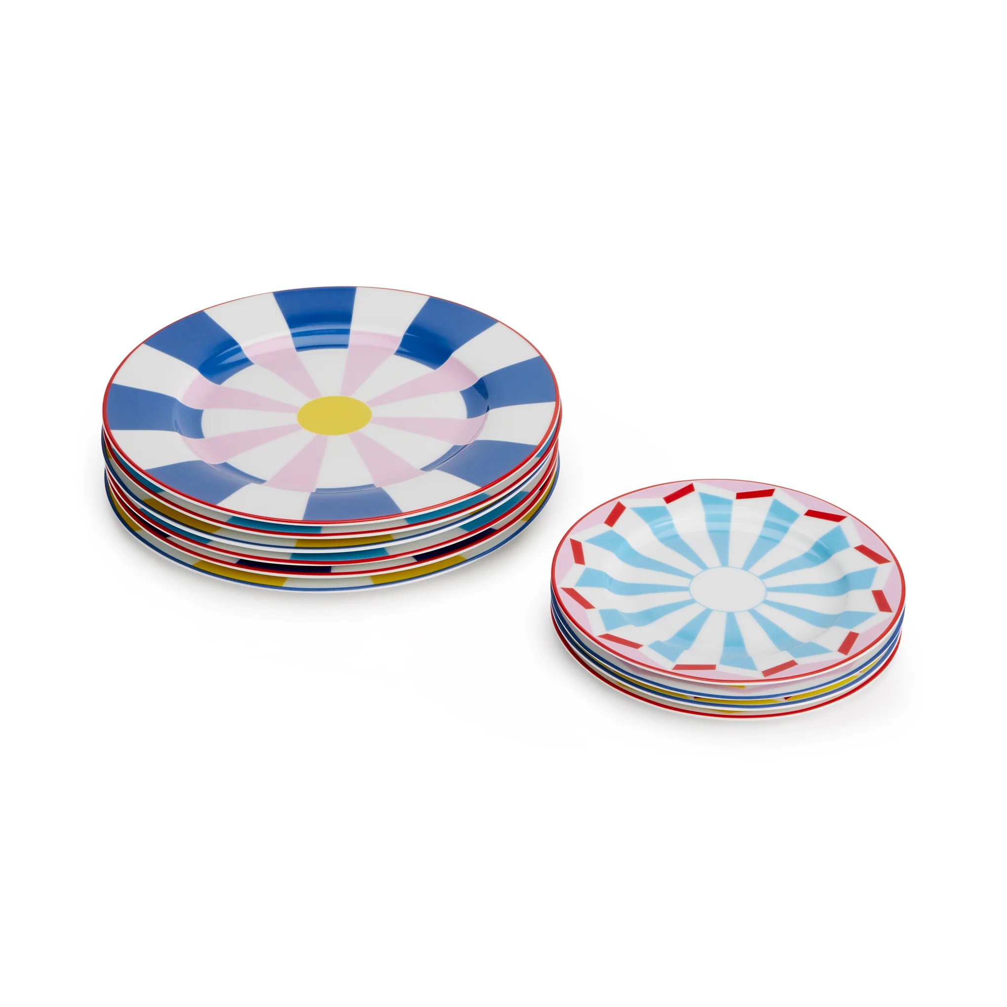 Geocromia Porcelain Dinnerware - Dinner Plate Set of 6 - Image 4