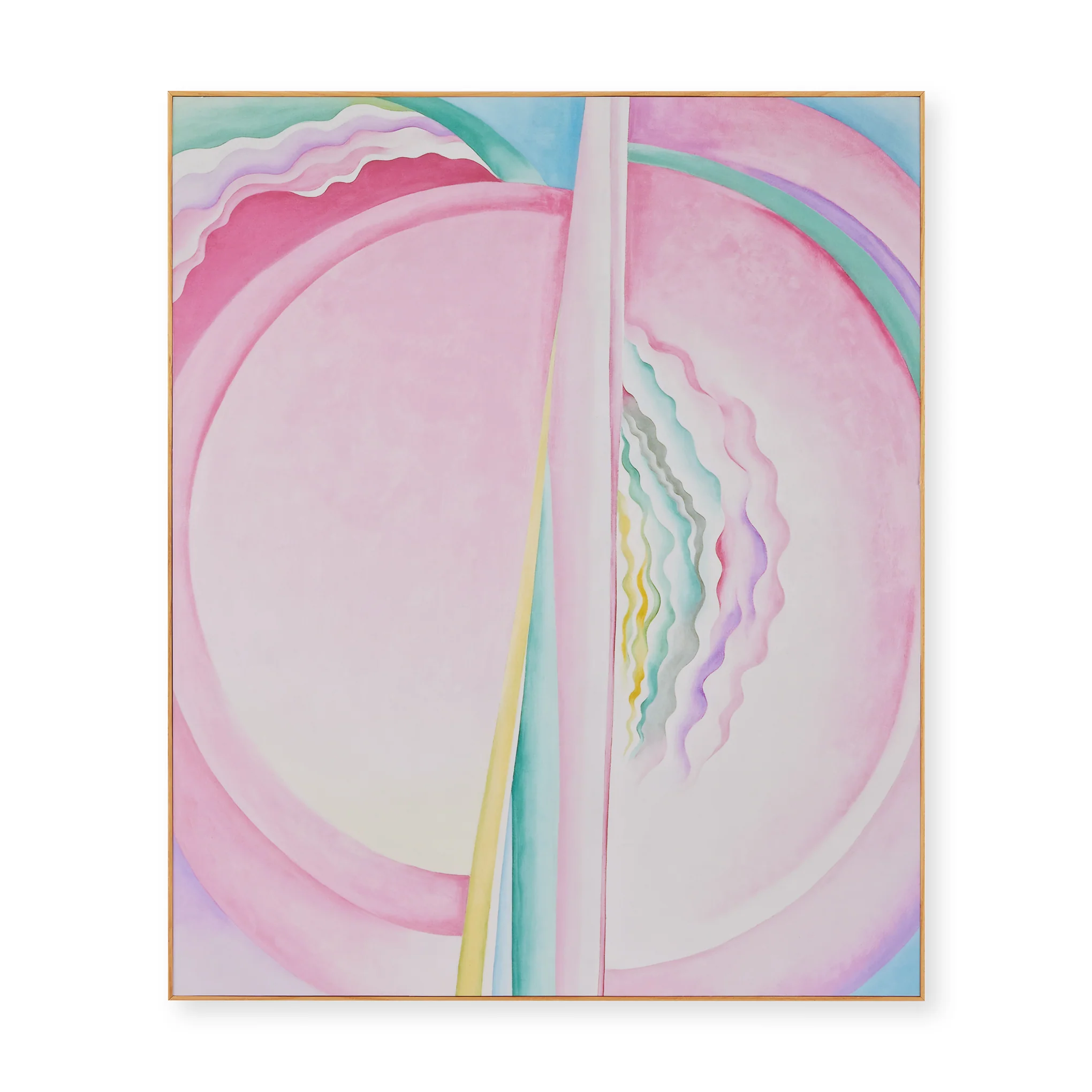 Georgia O’Keeffe Pink Abstraction Framed Print