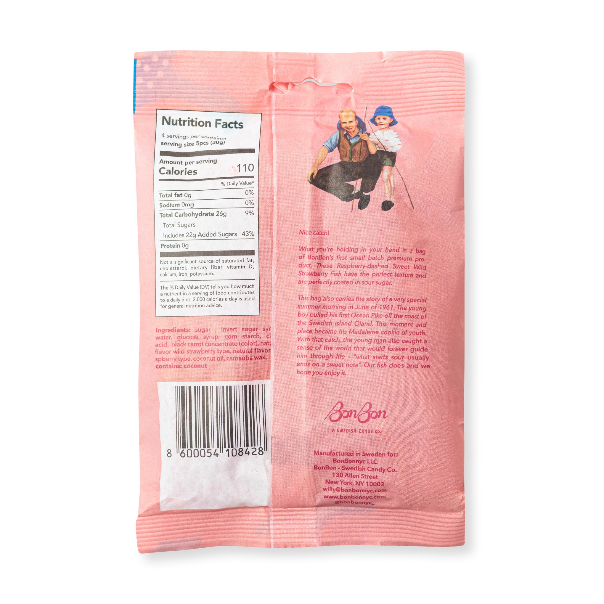 Gummy Fish Candy - Sweet Wild Strawberry - Image 3