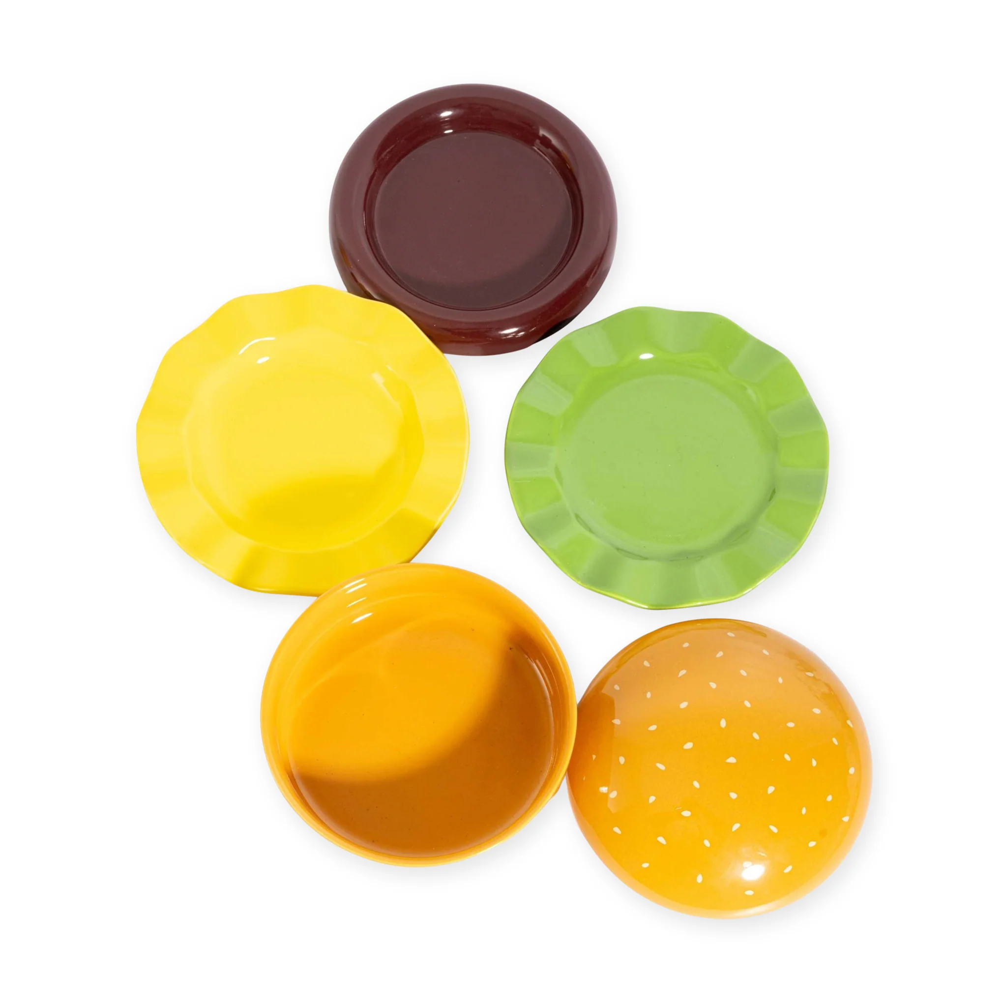 Hamburger Ceramic Stacking Plate Set - Image 4