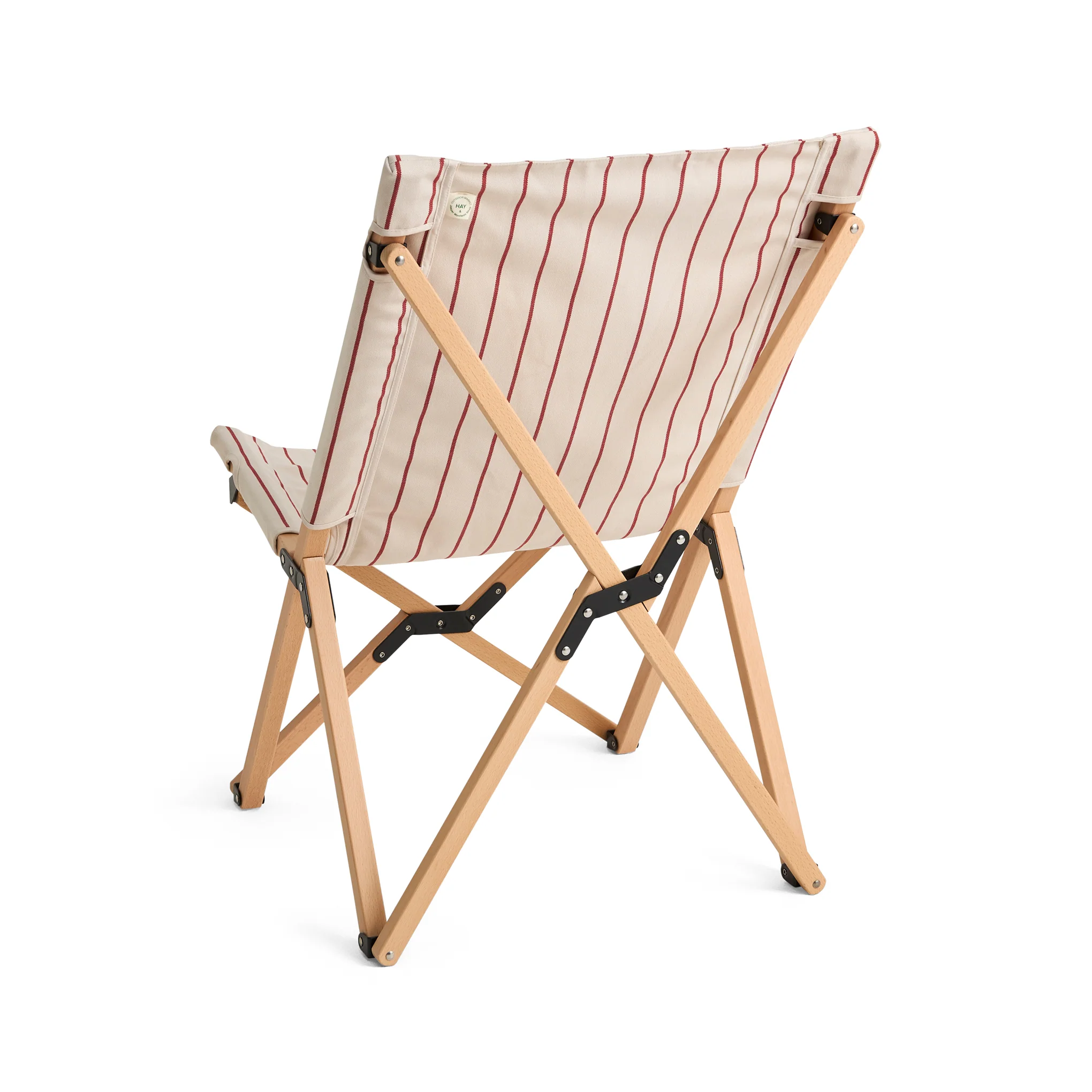 HAY Outdoor Market by Jasper Morrison Shop Folding Chair - Beige/ Red - Image 5