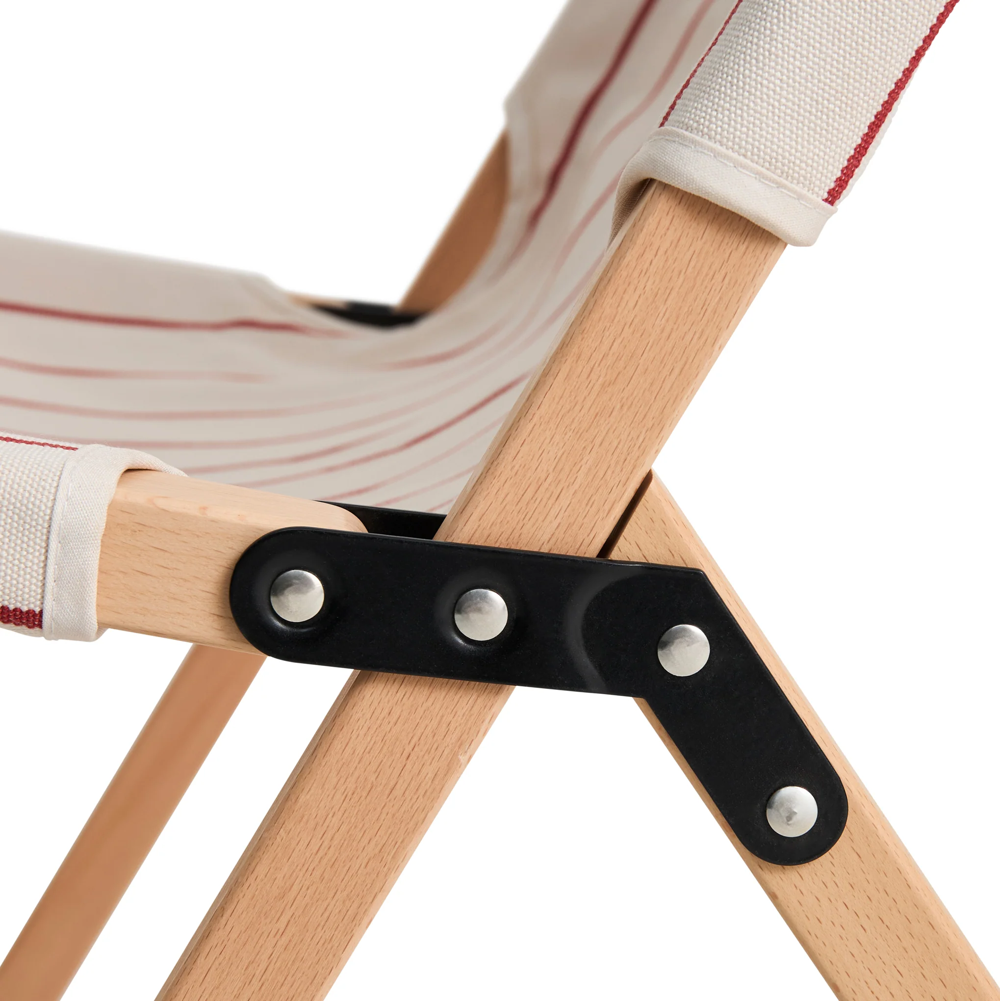 HAY Outdoor Market by Jasper Morrison Shop Folding Chair - Beige/ Red - Image 6