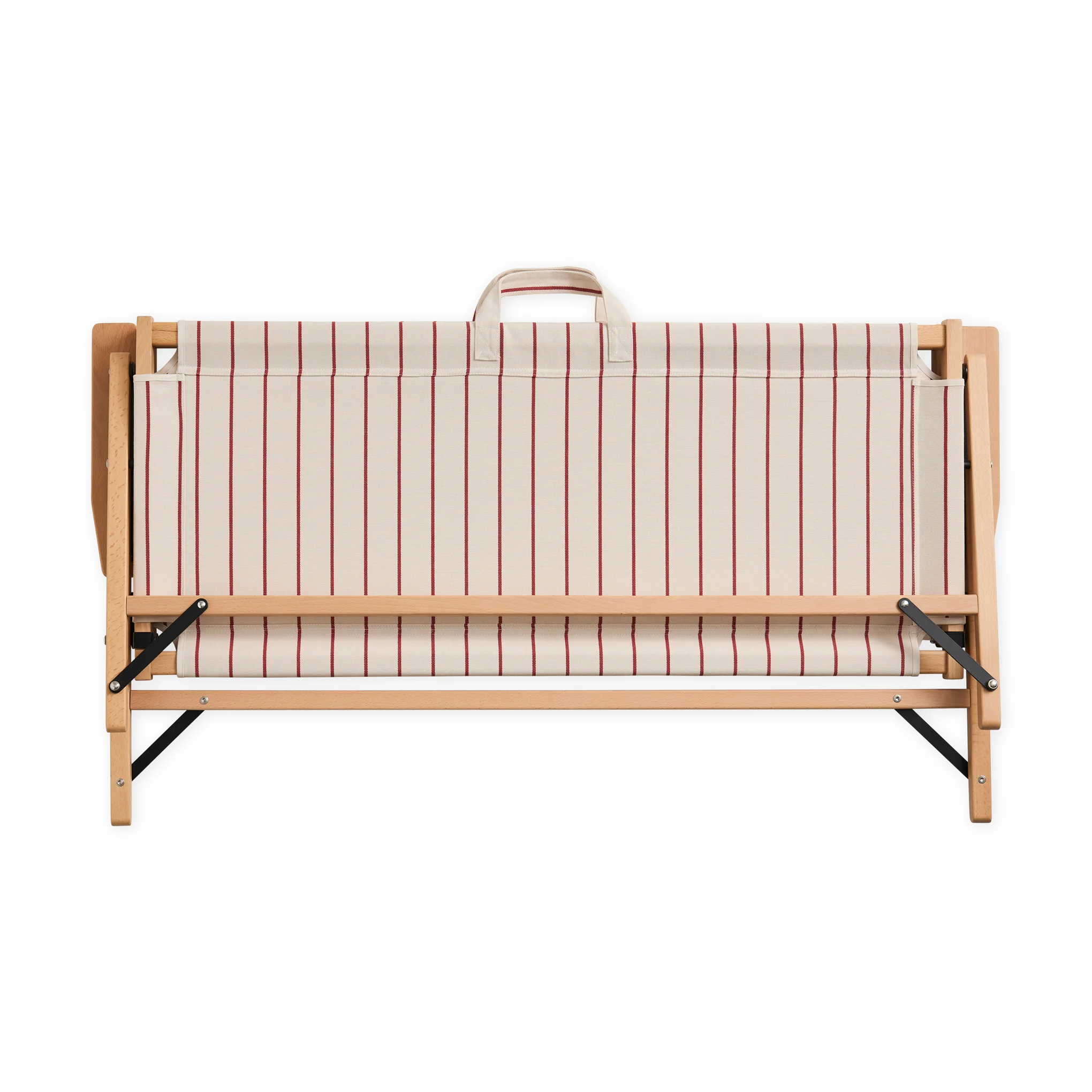 HAY Outdoor Market by Jasper Morrison Shop Folding Sofa - Beige/ Red - Image 7