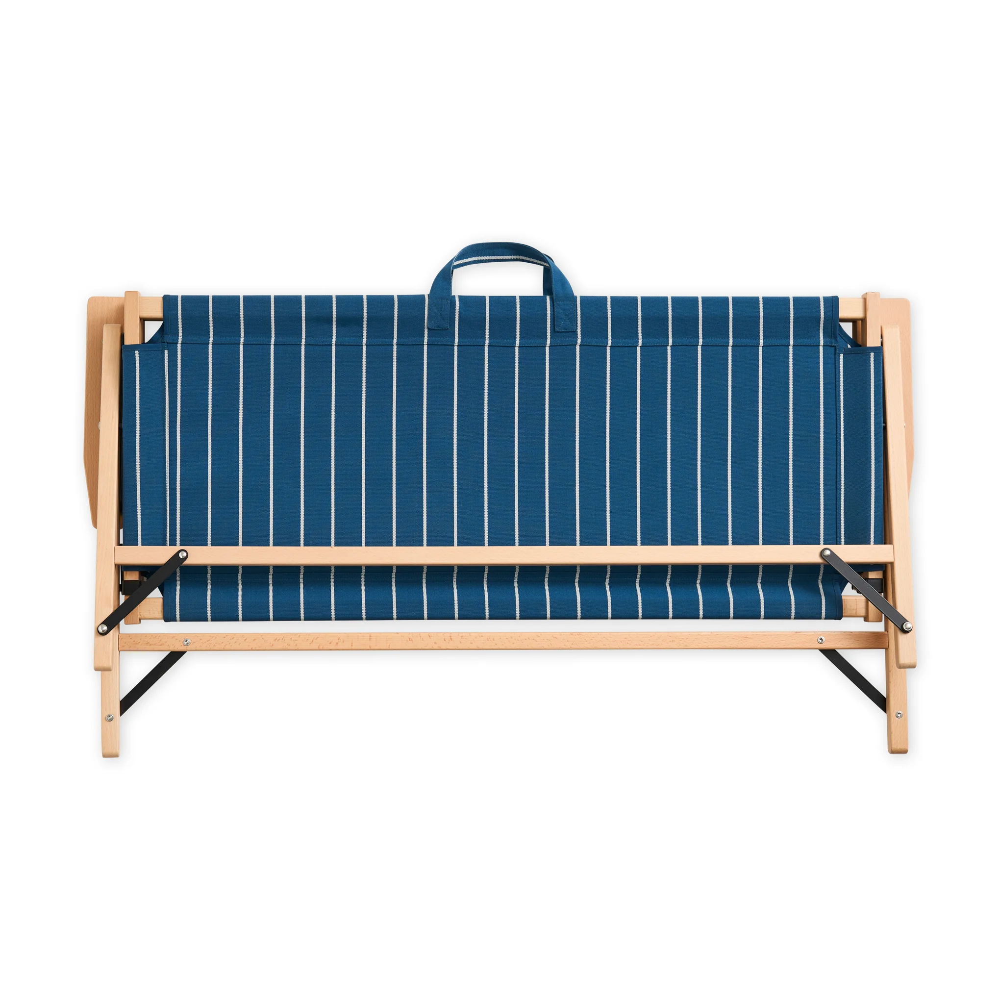 HAY Outdoor Market by Jasper Morrison Shop Folding Sofa - Blue/ Beige - Image 5