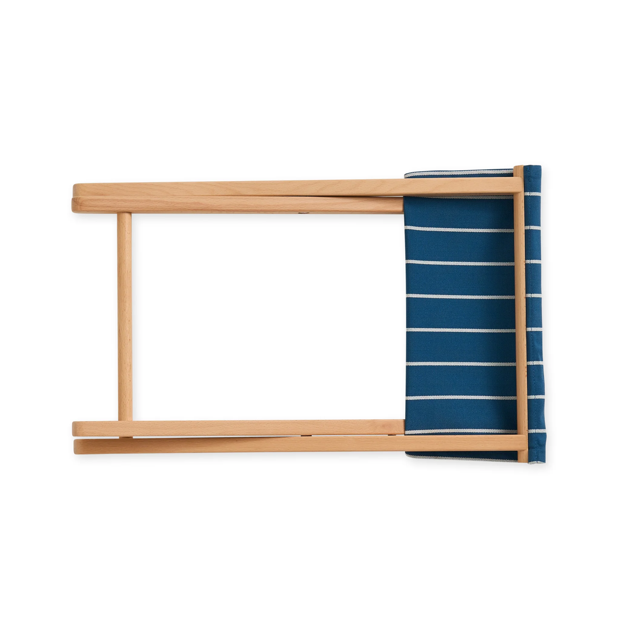HAY Outdoor Market by Jasper Morrison Shop Folding Stool - Blue/ Beige - Image 6