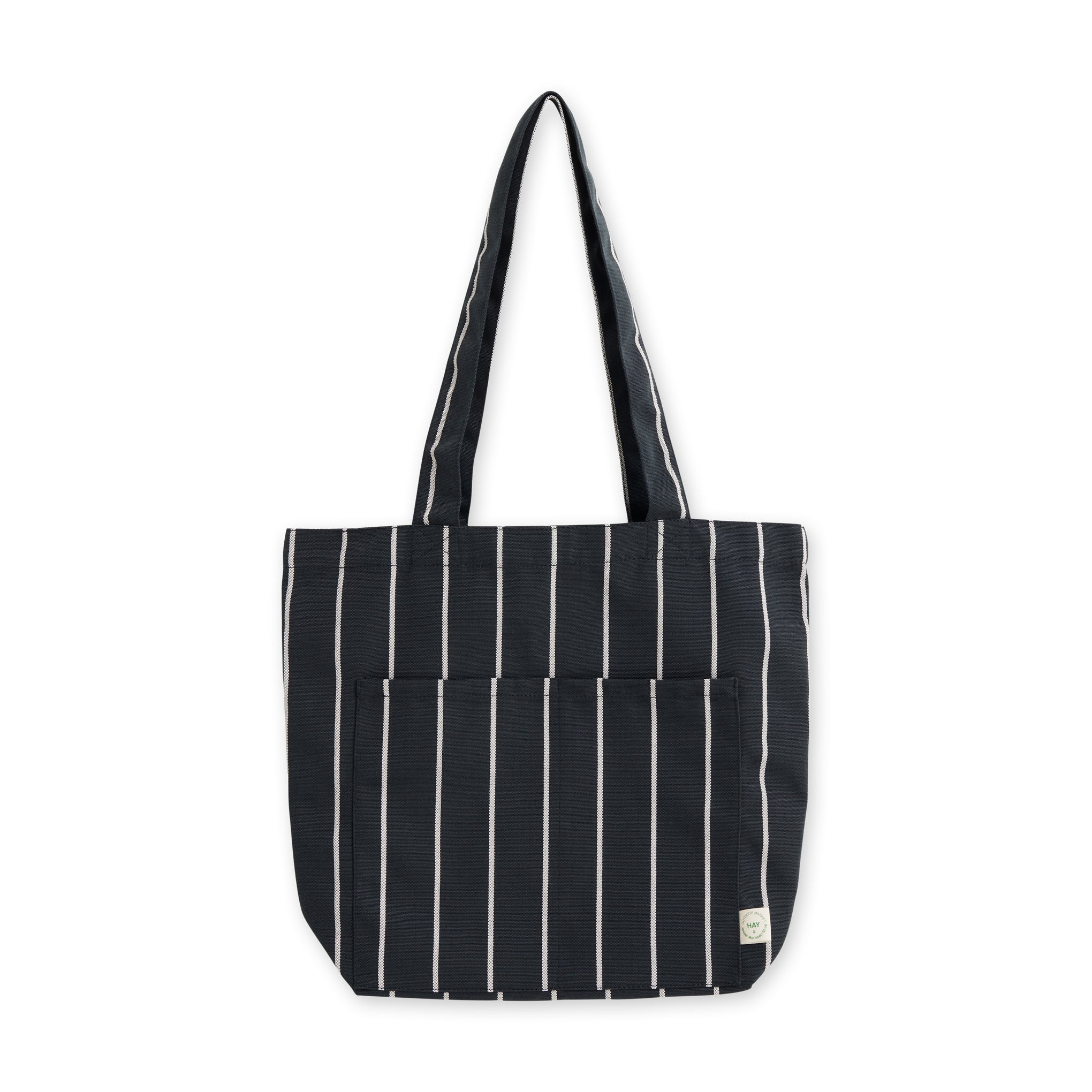 HAY Outdoor Market by Jasper Morrison Shop Market Tote Bag - Black/ Beige