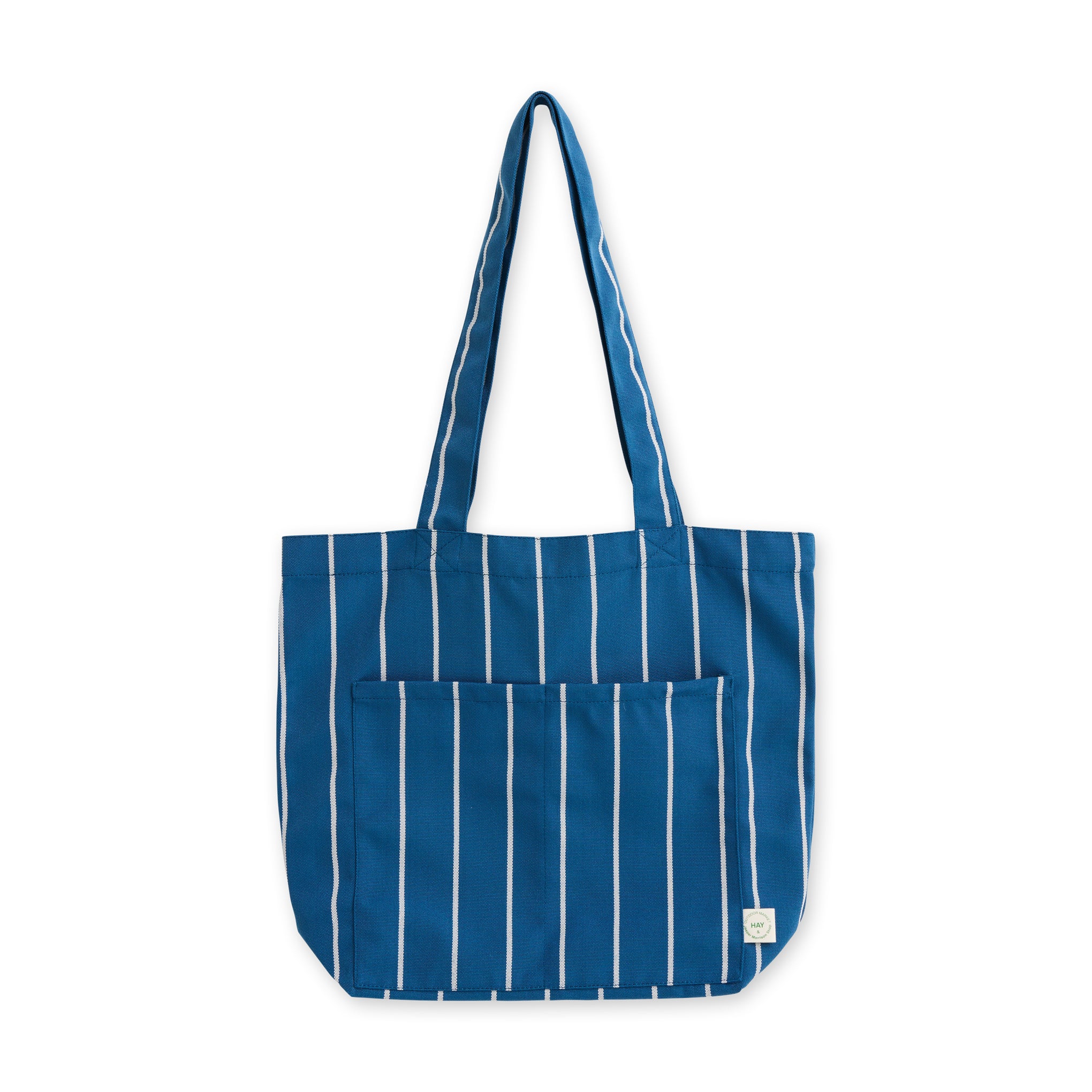 HAY Outdoor Market by Jasper Morrison Shop Market Tote Bag - Blue/ Beige