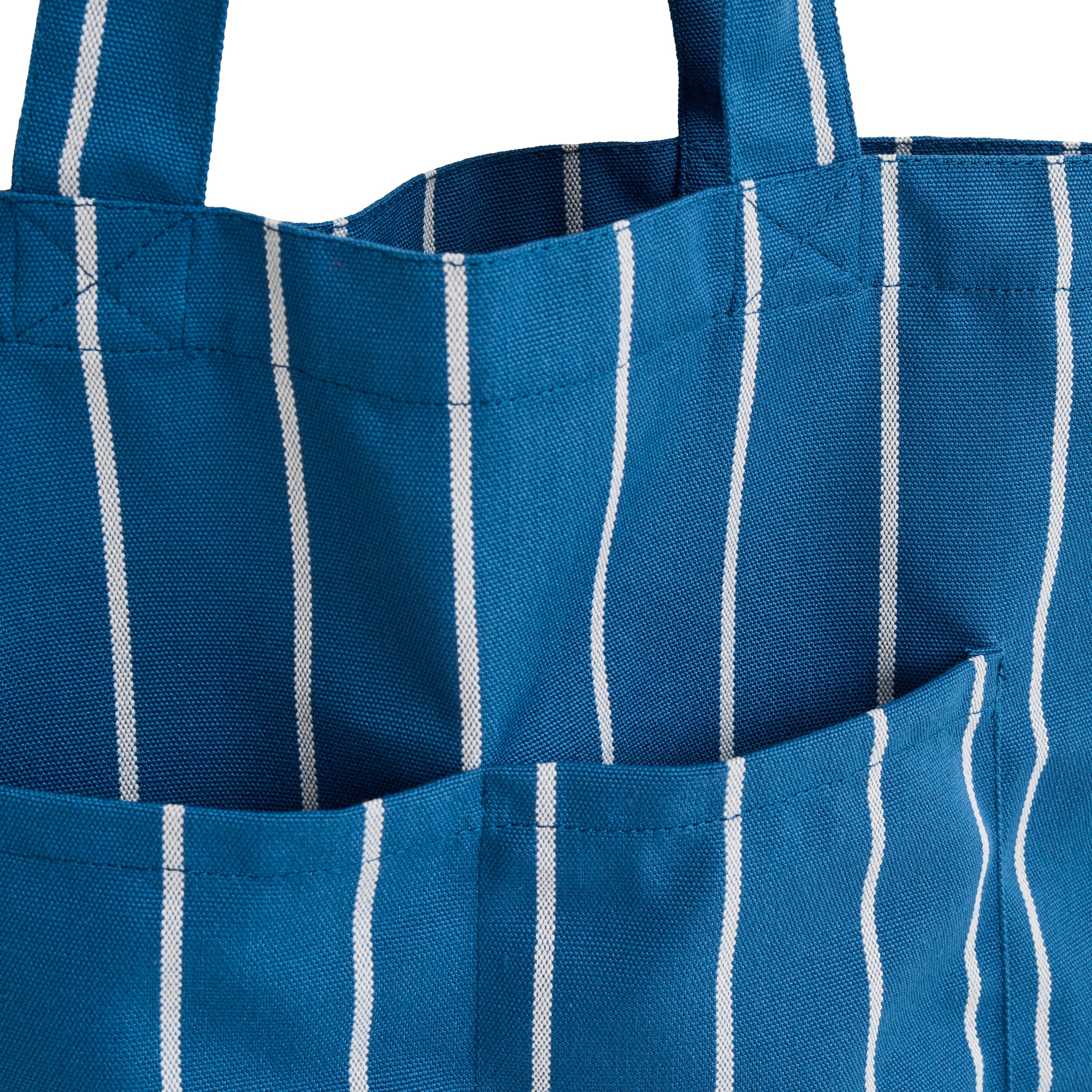 HAY Outdoor Market by Jasper Morrison Shop Market Tote Bag - Blue/ Beige - Image 3
