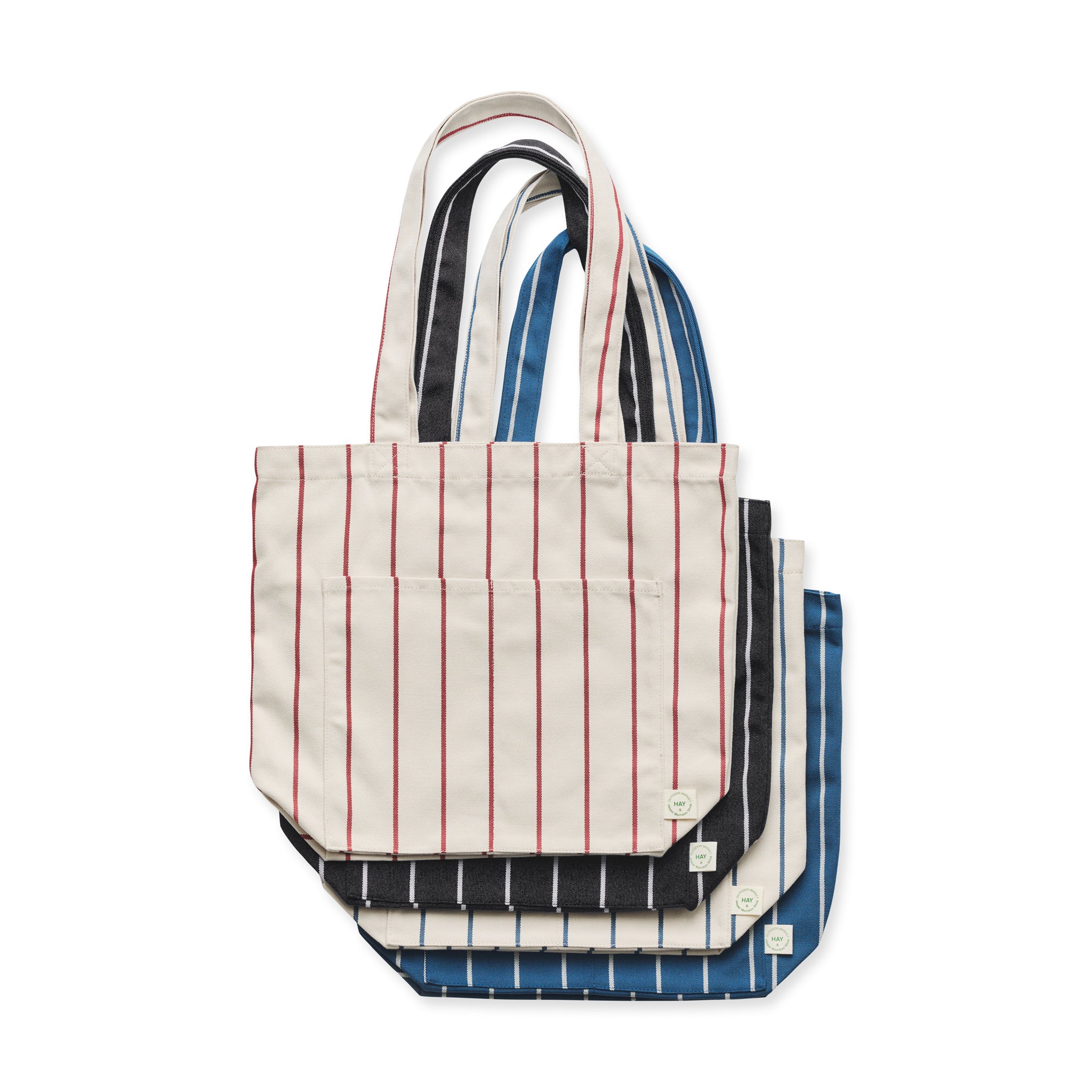 HAY Outdoor Market by Jasper Morrison Shop Market Tote Bag - Blue/ Beige - Image 5