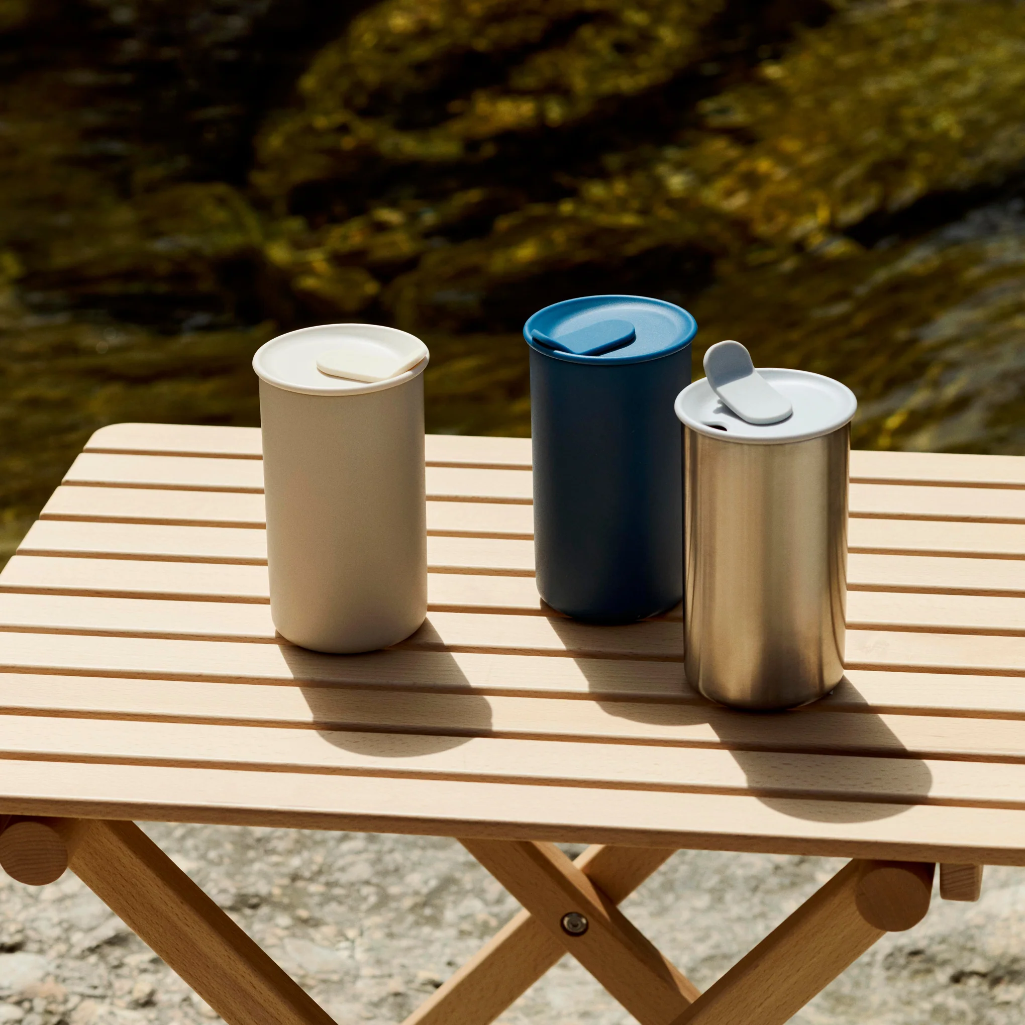 HAY Outdoor Market by Jasper Morrison Shop Thermo Mug - Beige - Image 3