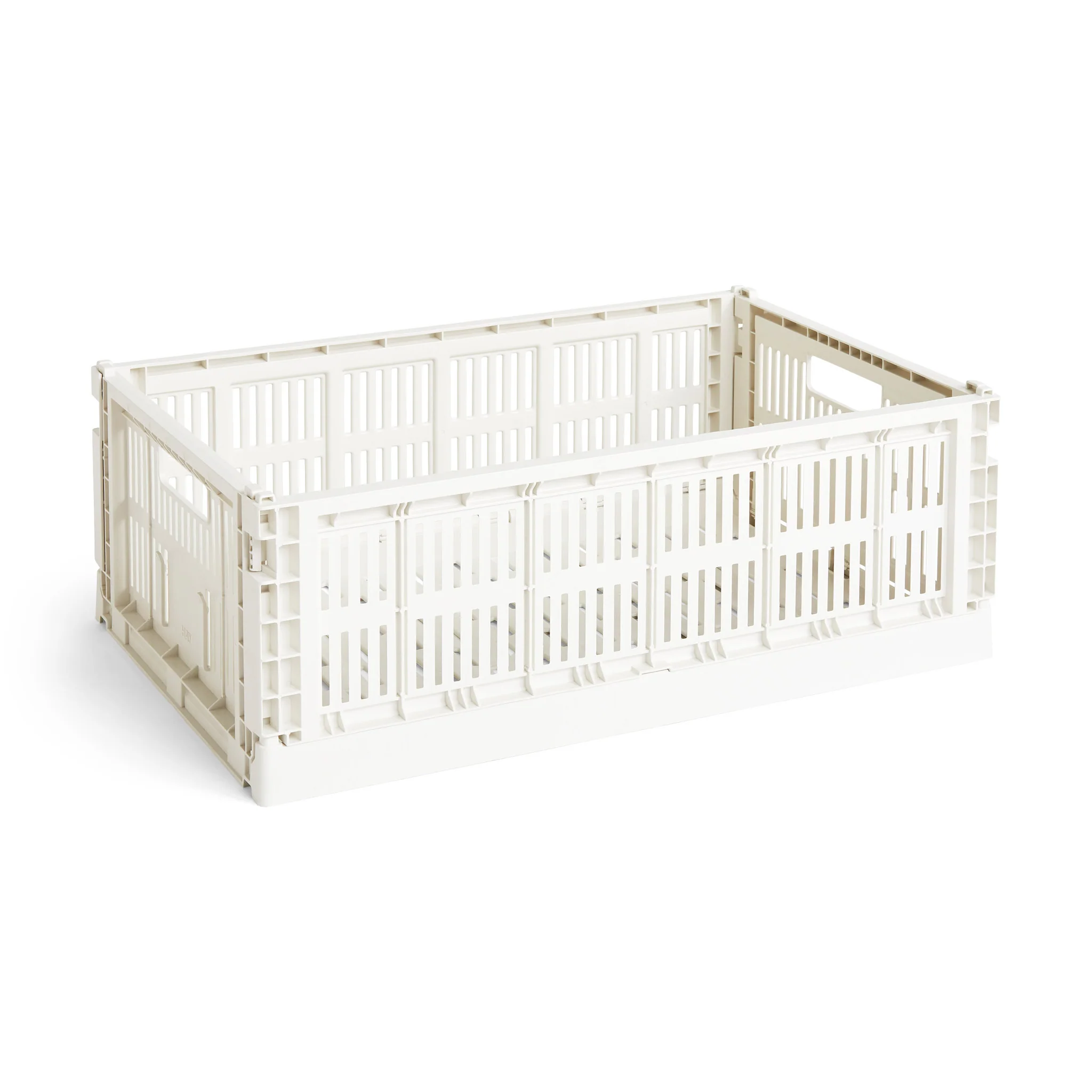 HAY Recycled Plastic Collapsible Color Crate - Off White - Image 2