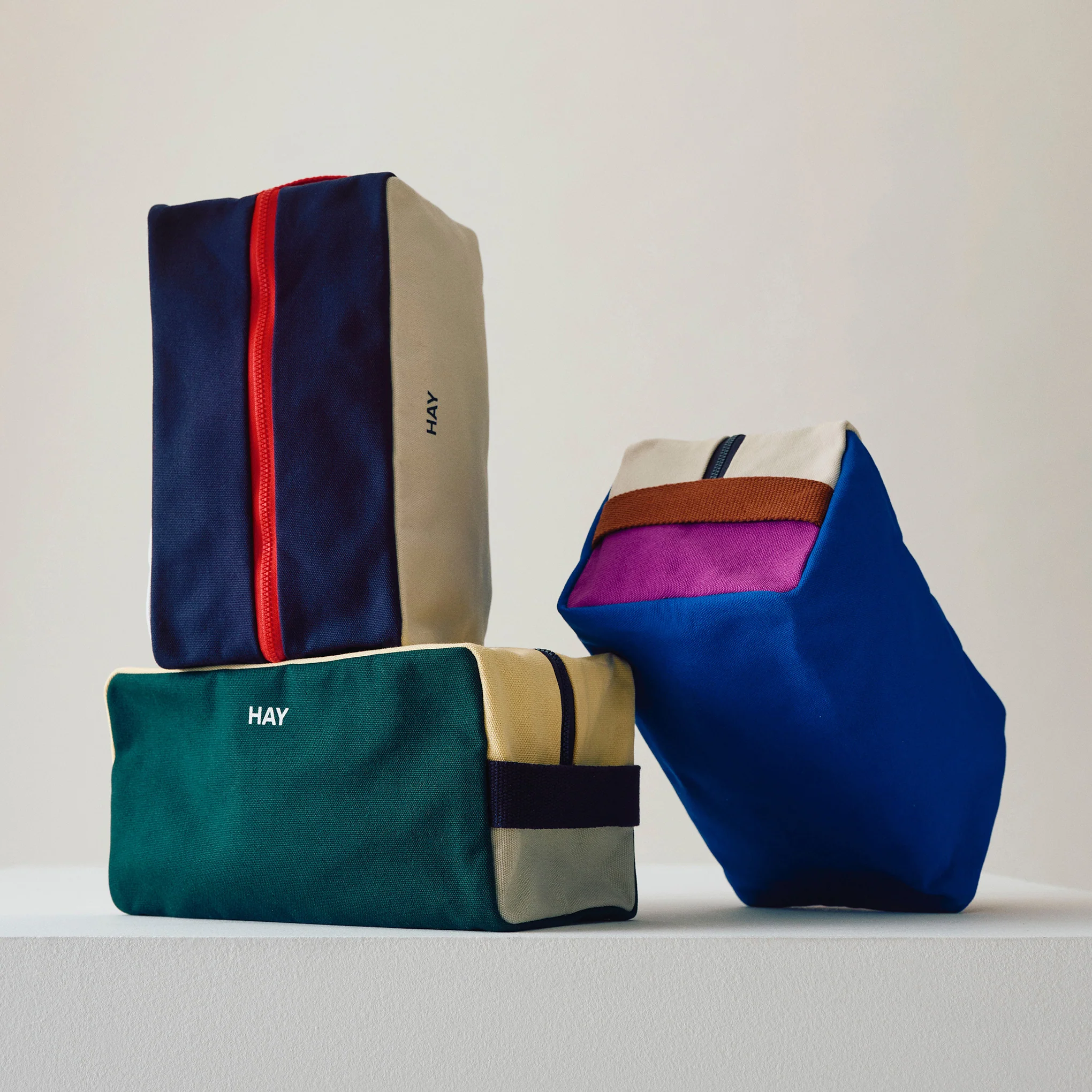 HAY Toiletry Bag - Electric Blue/ Multi - Image 3