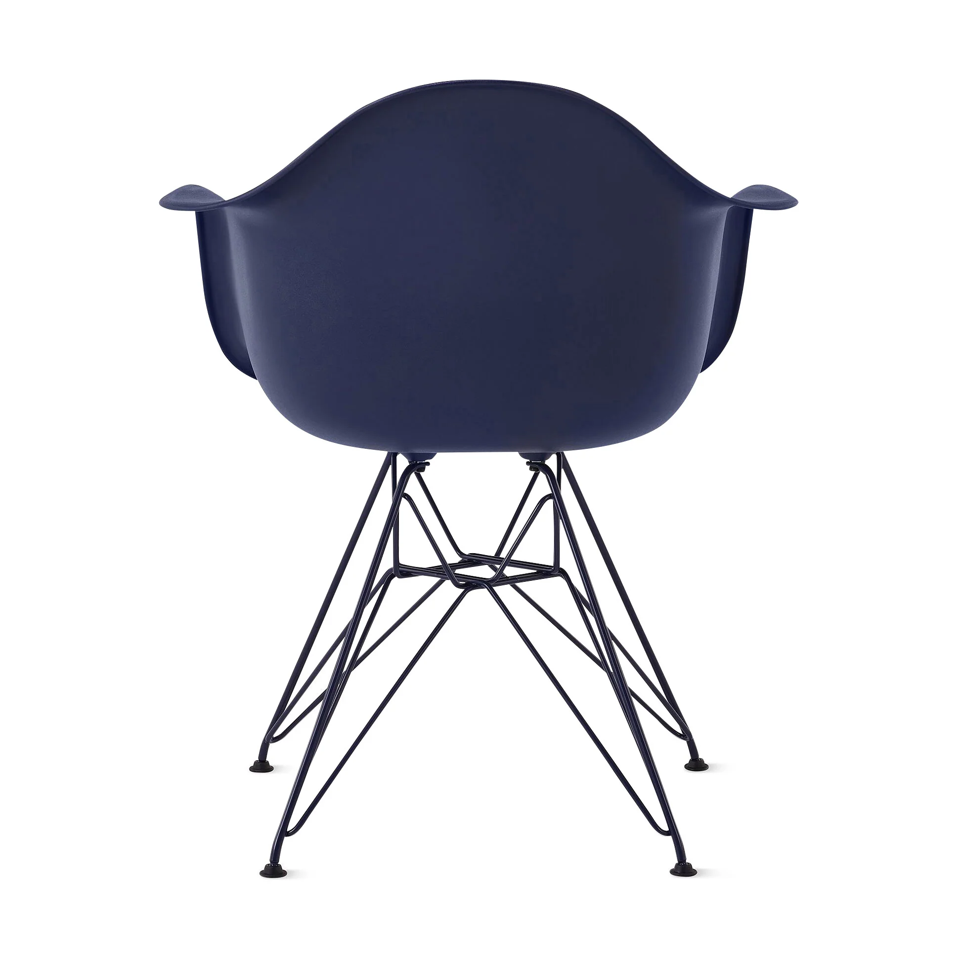 Herman Miller x HAY Eames Molded Recycled Plastic Armchair - Black Blue - Image 6