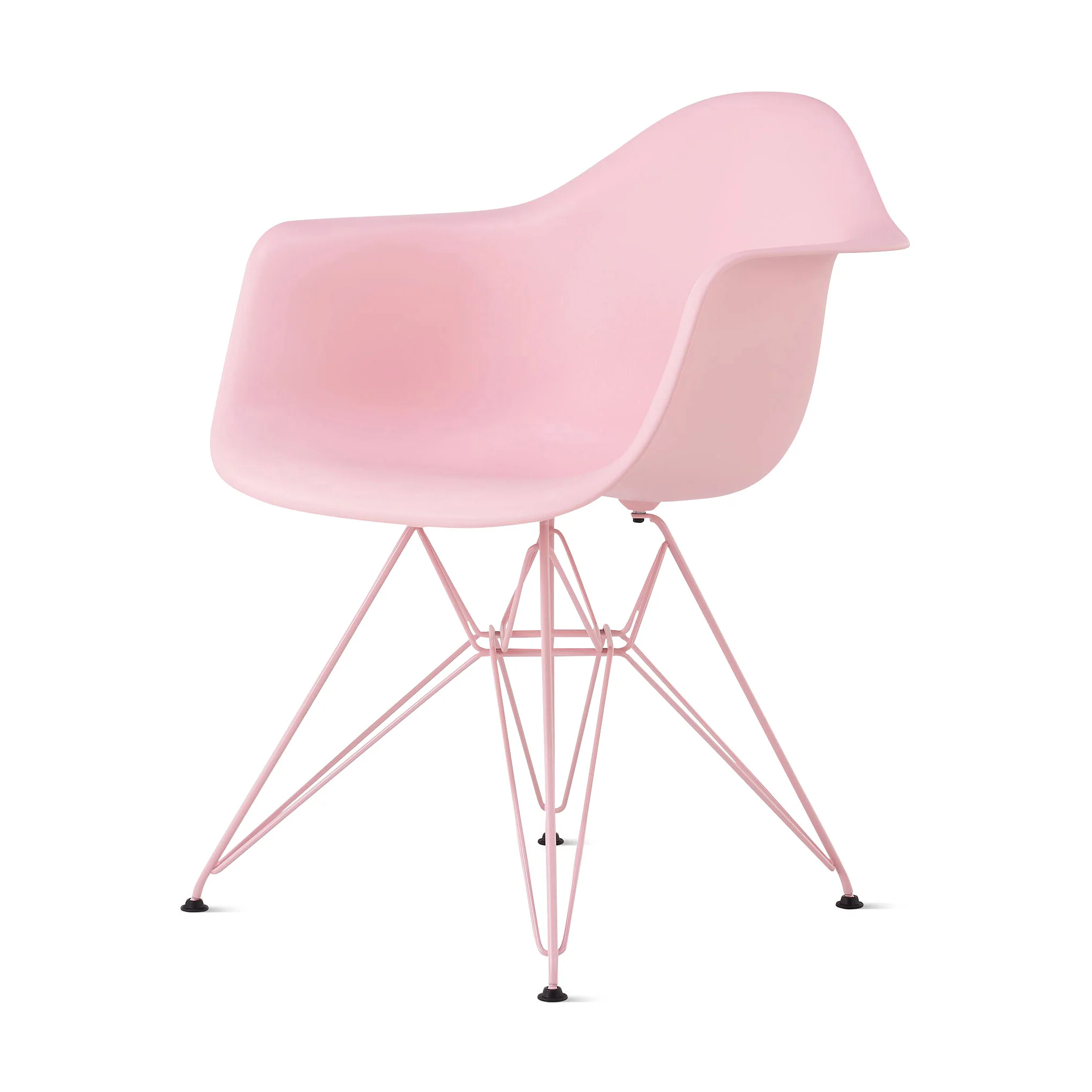 Herman Miller x HAY Eames Molded Recycled Plastic Armchair - Powder Pink