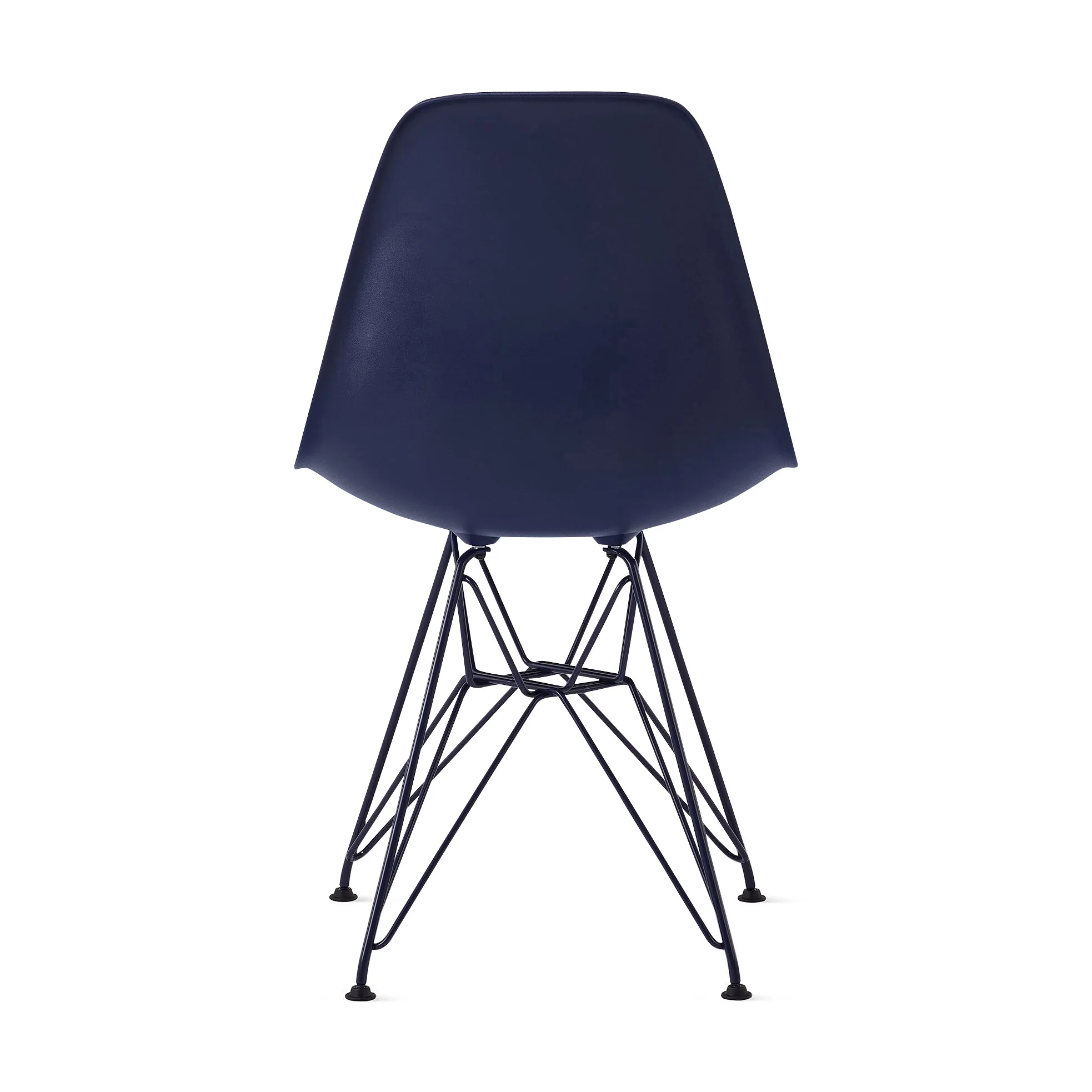 Herman Miller x HAY Eames Molded Recycled Plastic Side Chair - Black Blue - Image 12