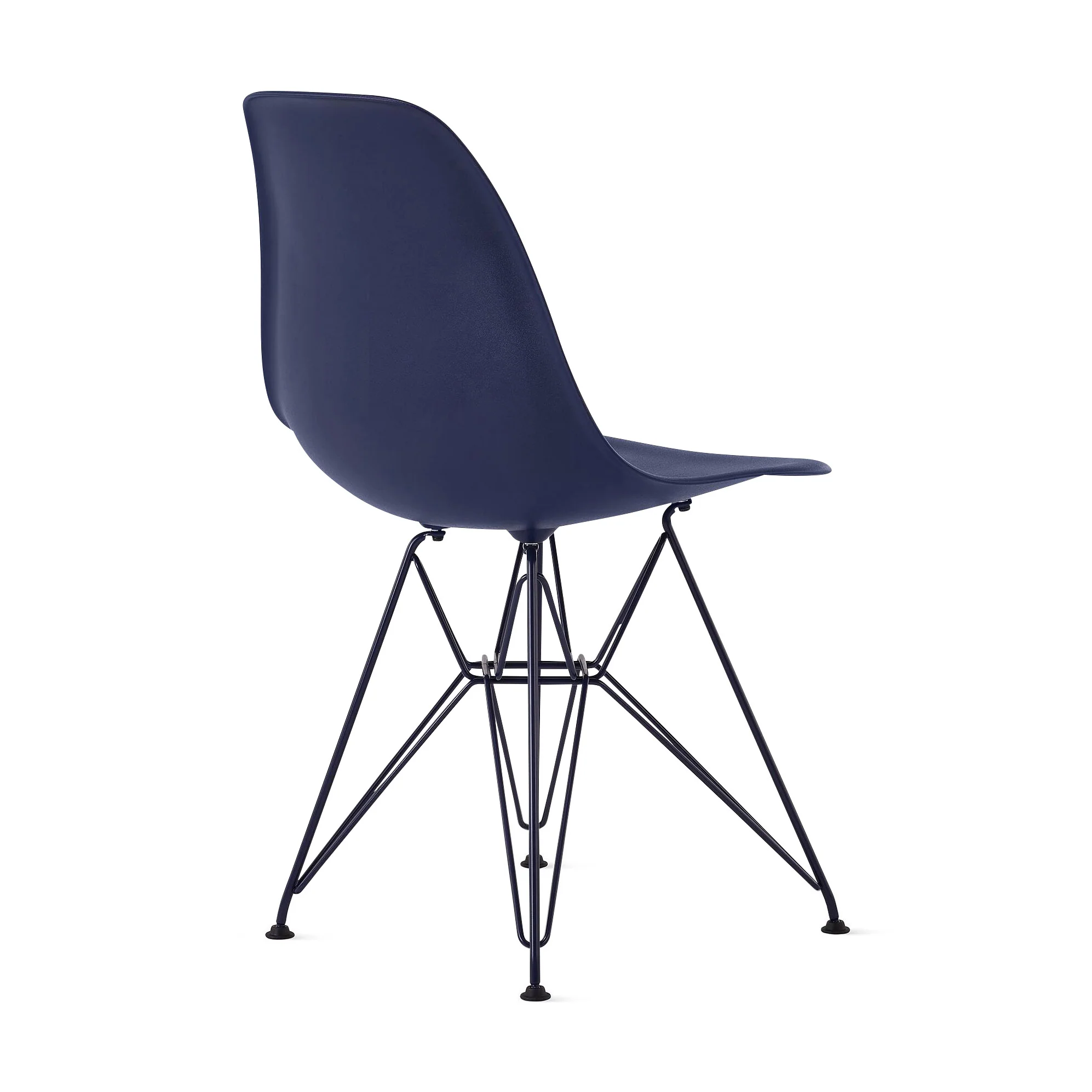 Herman Miller x HAY Eames Molded Recycled Plastic Side Chair - Black Blue - Image 13