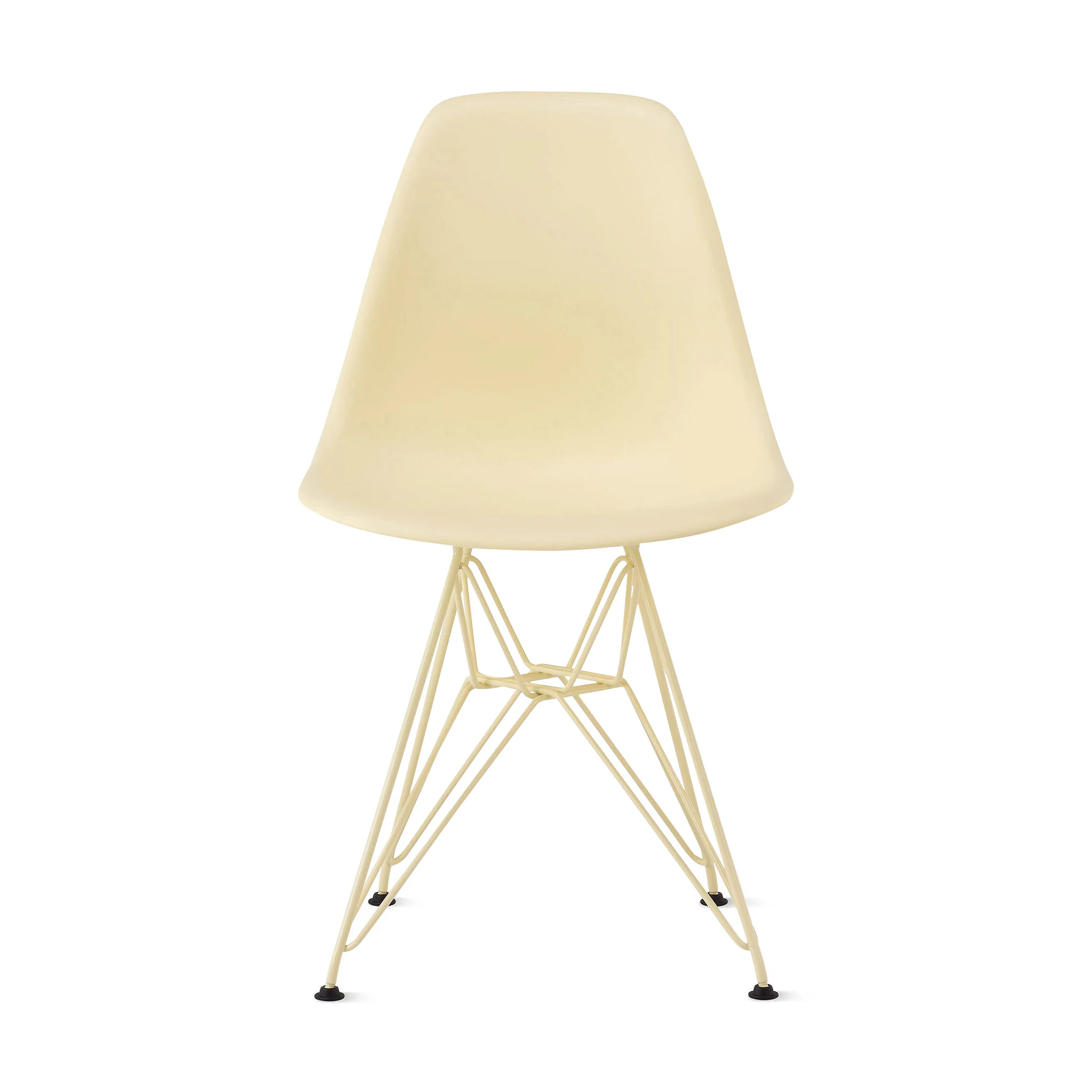 Herman Miller x HAY Eames Molded Recycled Plastic Side Chair - Powder Yellow - Image 3