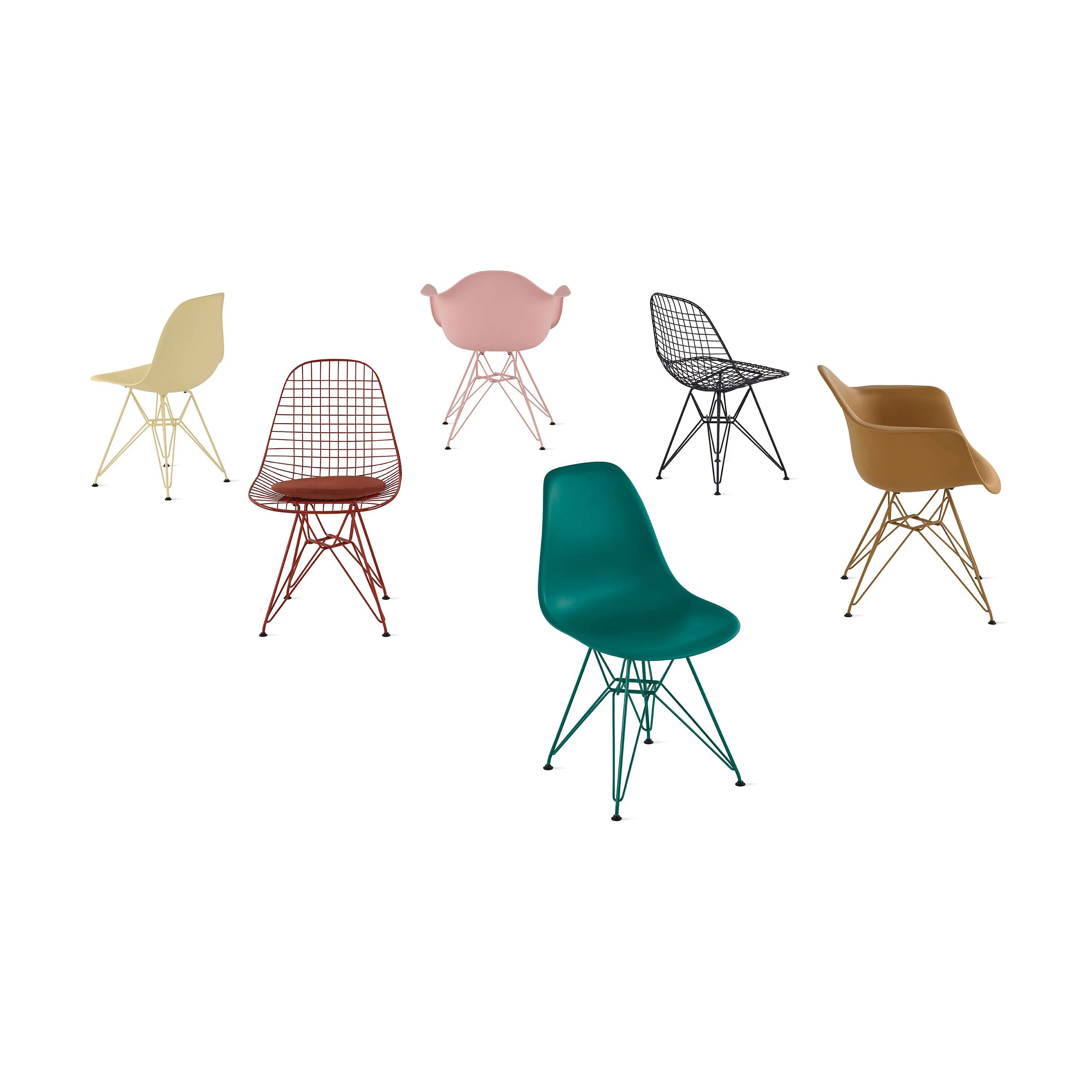 Herman Miller x HAY Eames Wire Chair - Black Blue - Image 11