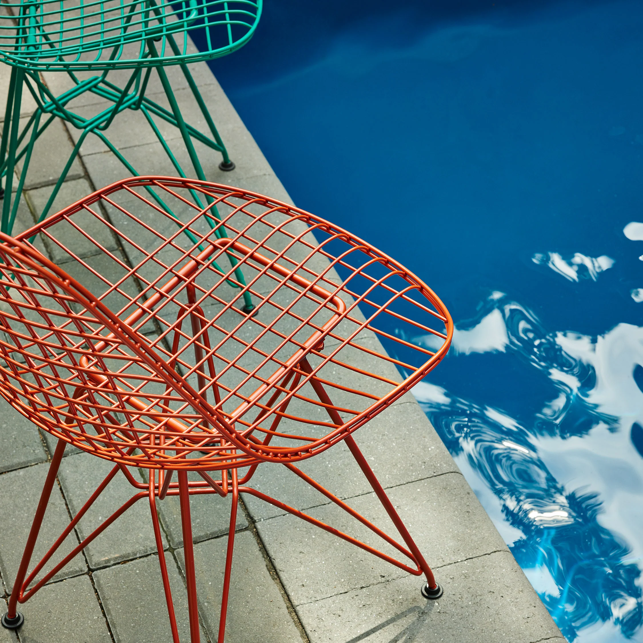 Herman Miller x HAY Eames Wire Chair - Iron Red - Image 3