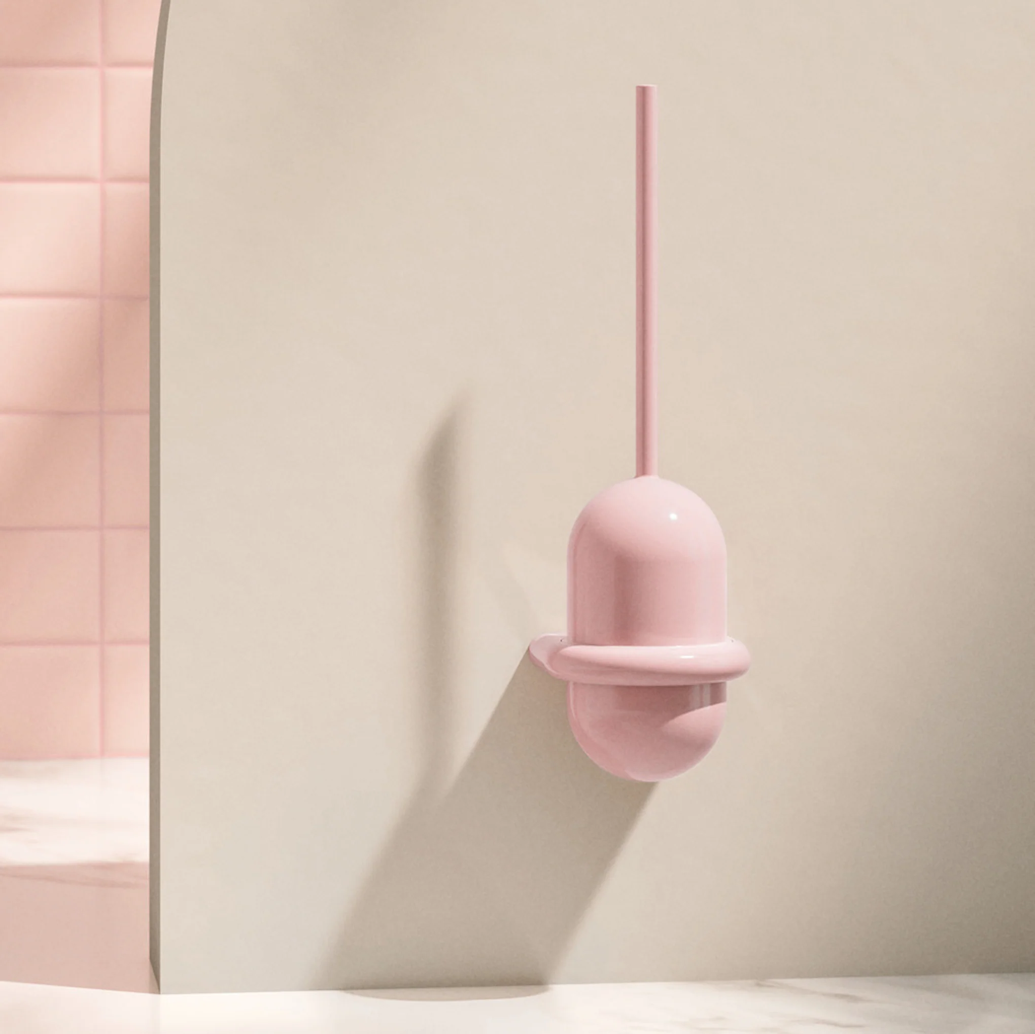Barbie™ x Hewi Pink Toilet Brush - Barbie Pink - Image 2