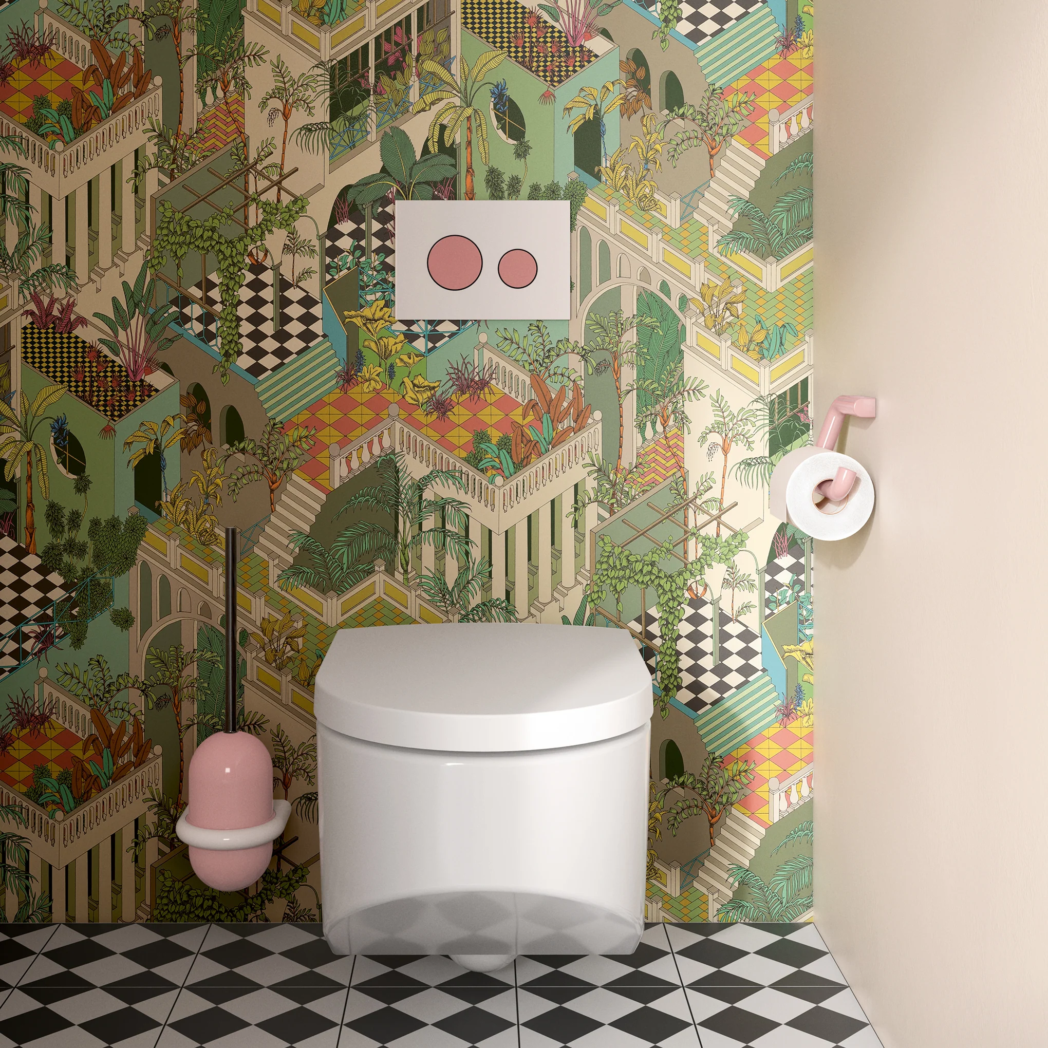 Barbie™ x Hewi Pink Toilet Paper Holder - Image 5