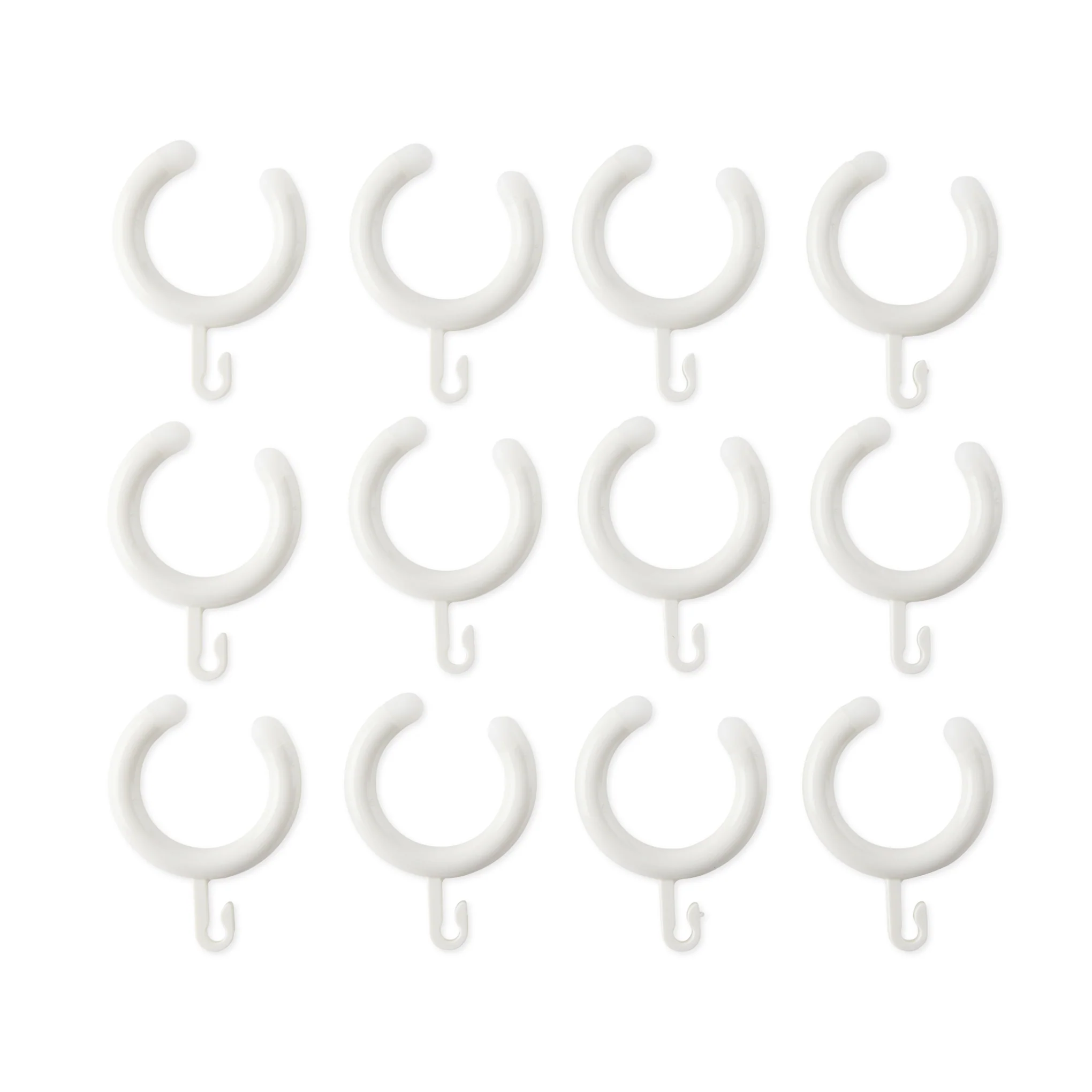 Hewi Shower Curtain Rings - Set of 12 - White