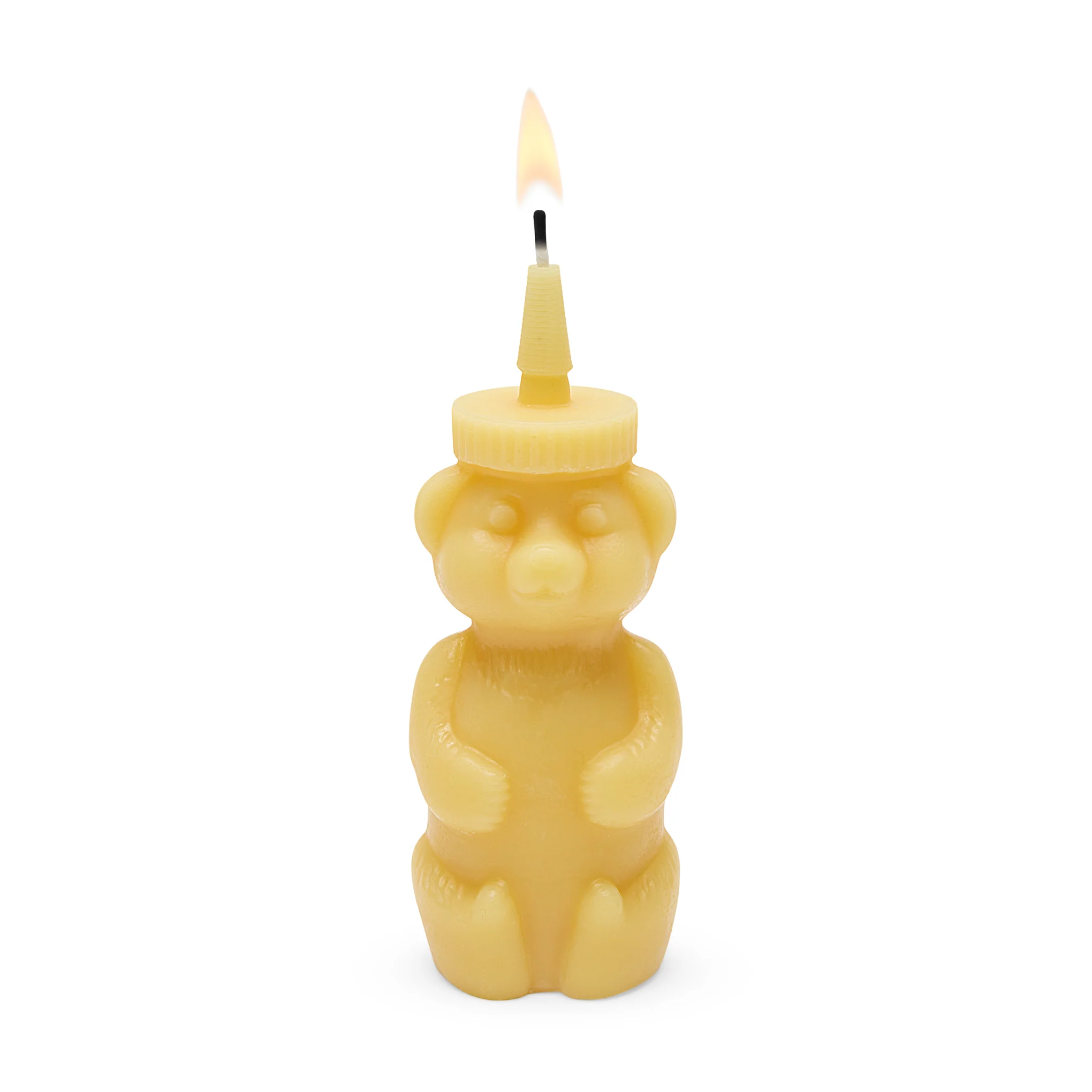 Honey Bear Beeswax Candle