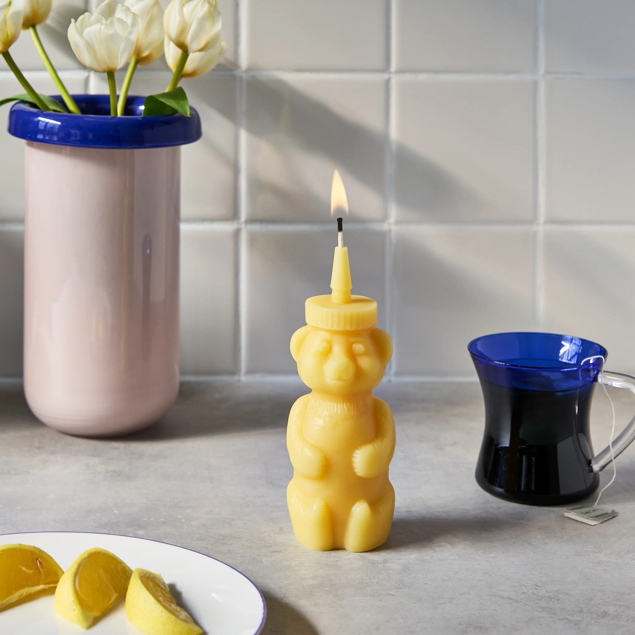 Honey Bear Beeswax Candle - Image 2