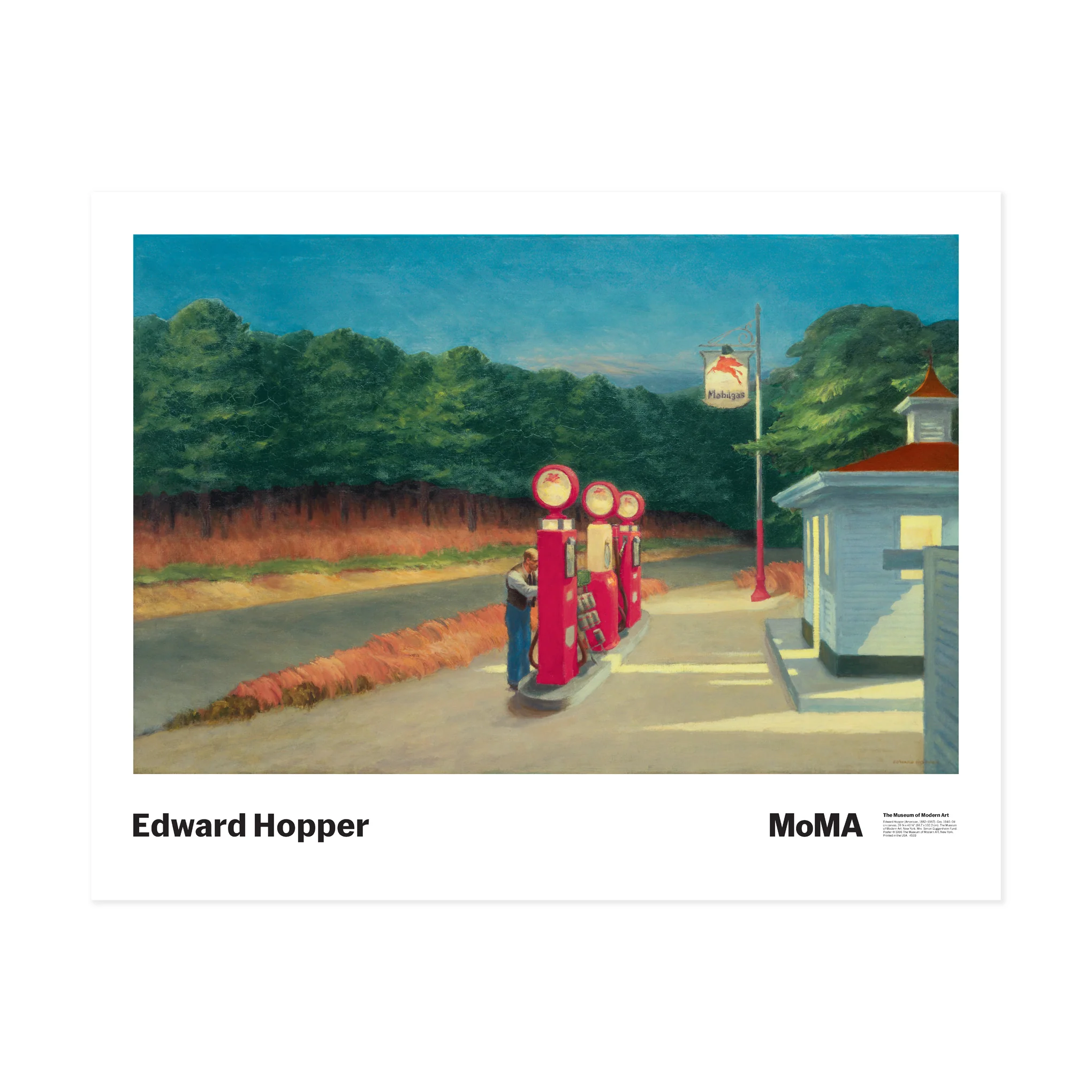 Edward Hopper Gas Poster