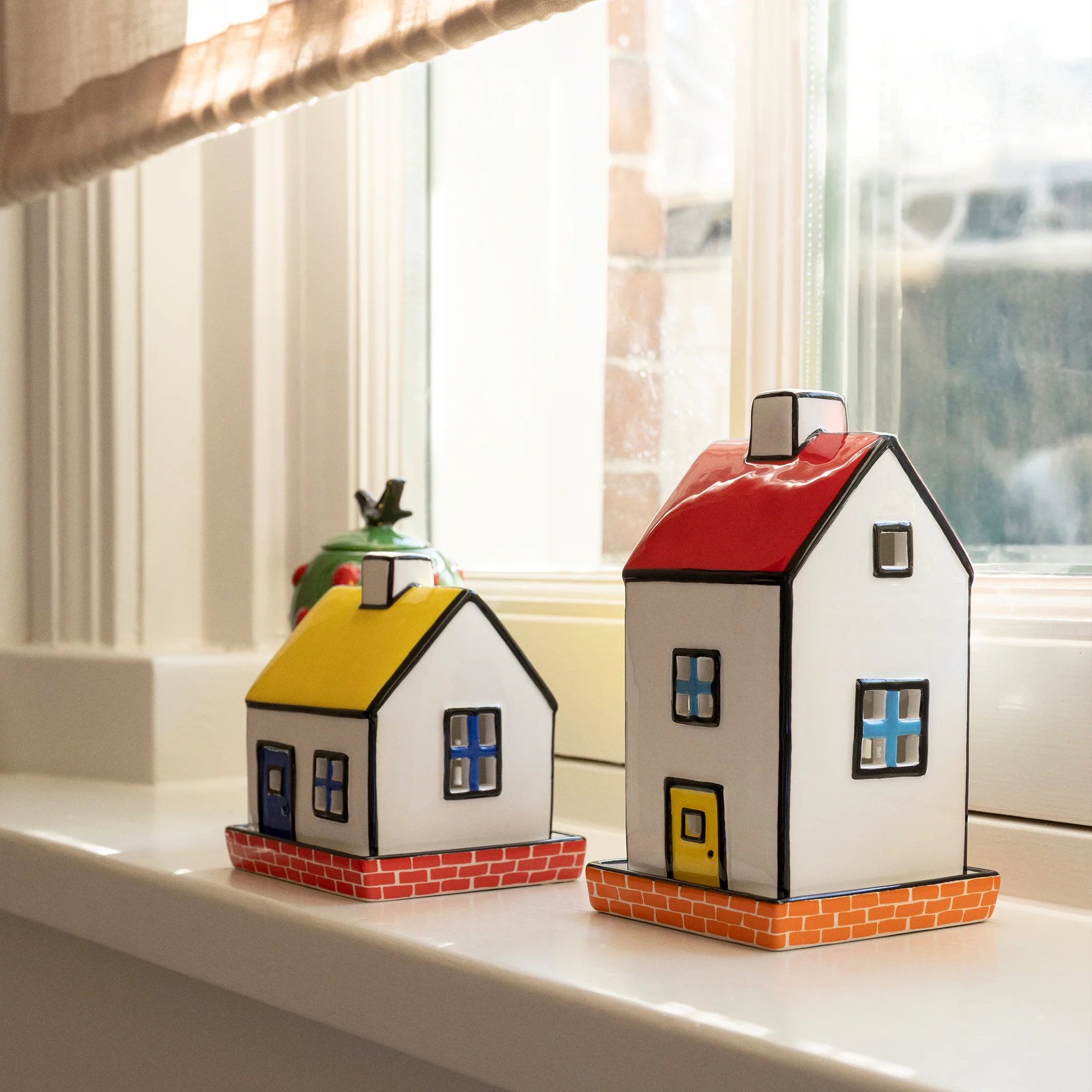 House Ceramic Tea Light Holder - Red - Image 6