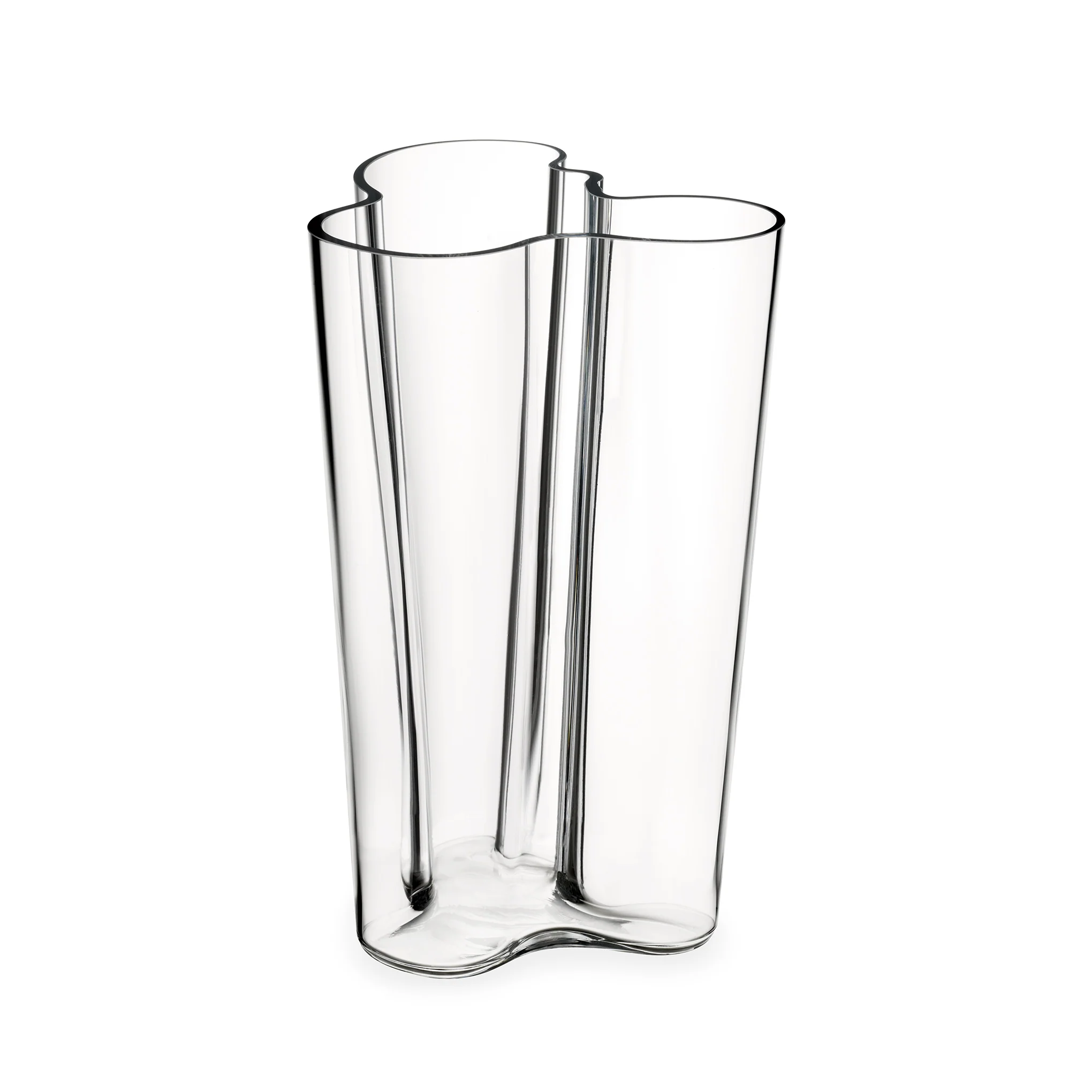 Iittala Alvar Aalto Glass Vase - 9.8"h