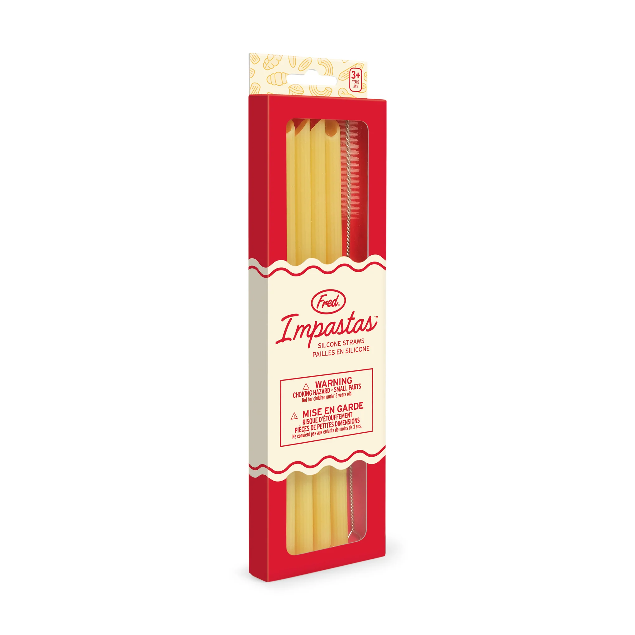 Impasta Reusable Drinking Straws - Set of 4 - Image 3