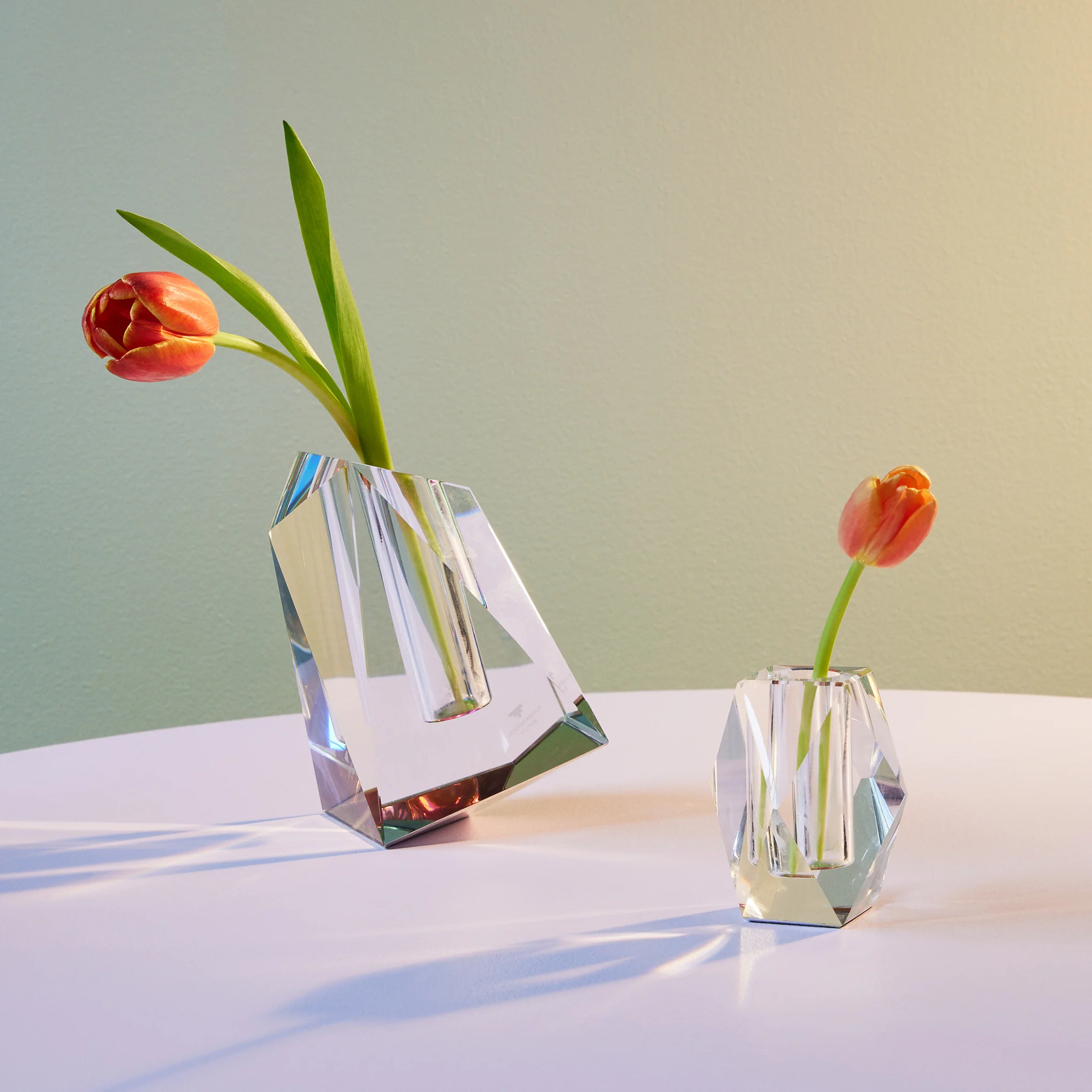 Faceted Crystal Vase - Large - Image 3