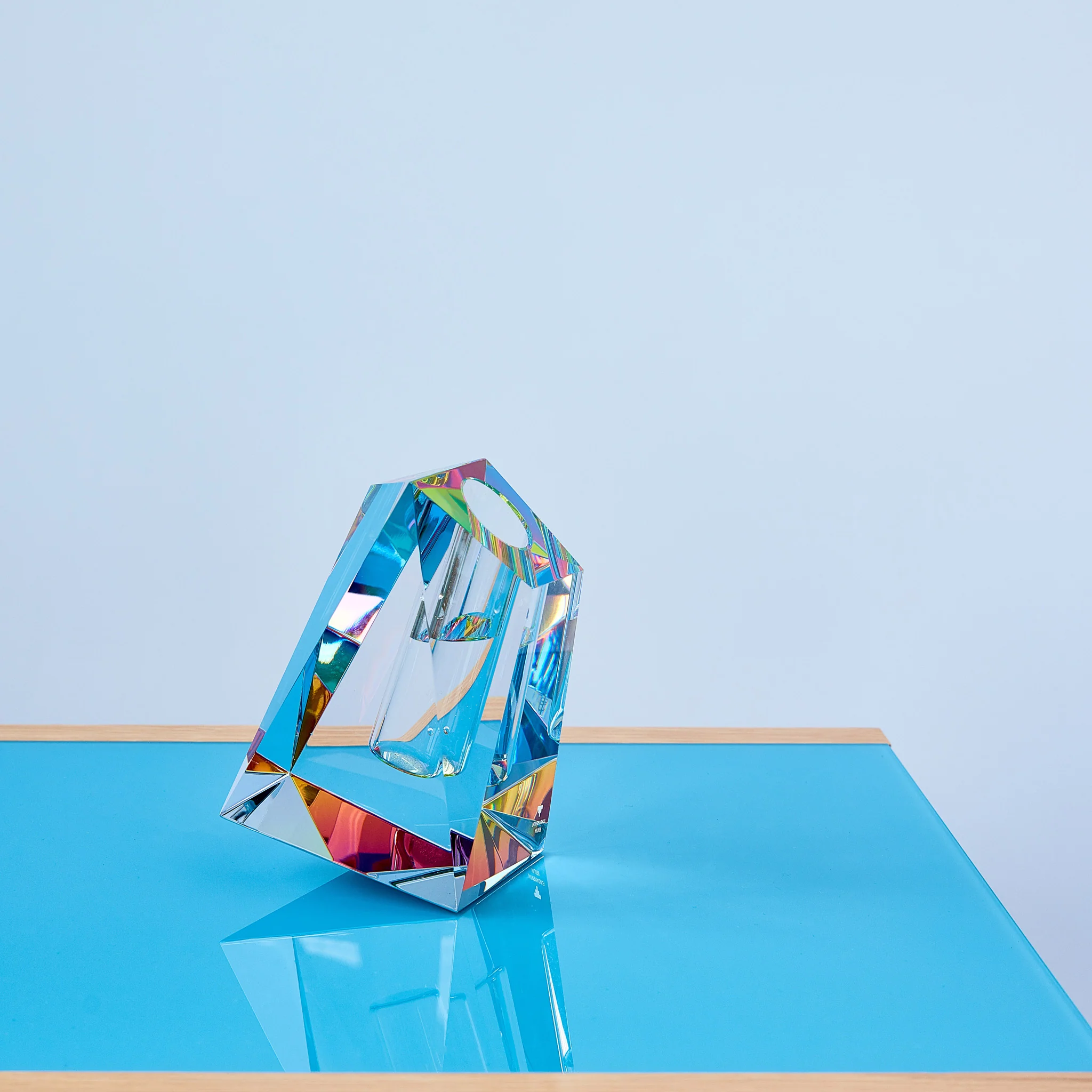 Faceted Crystal Vase - Large - Image 7